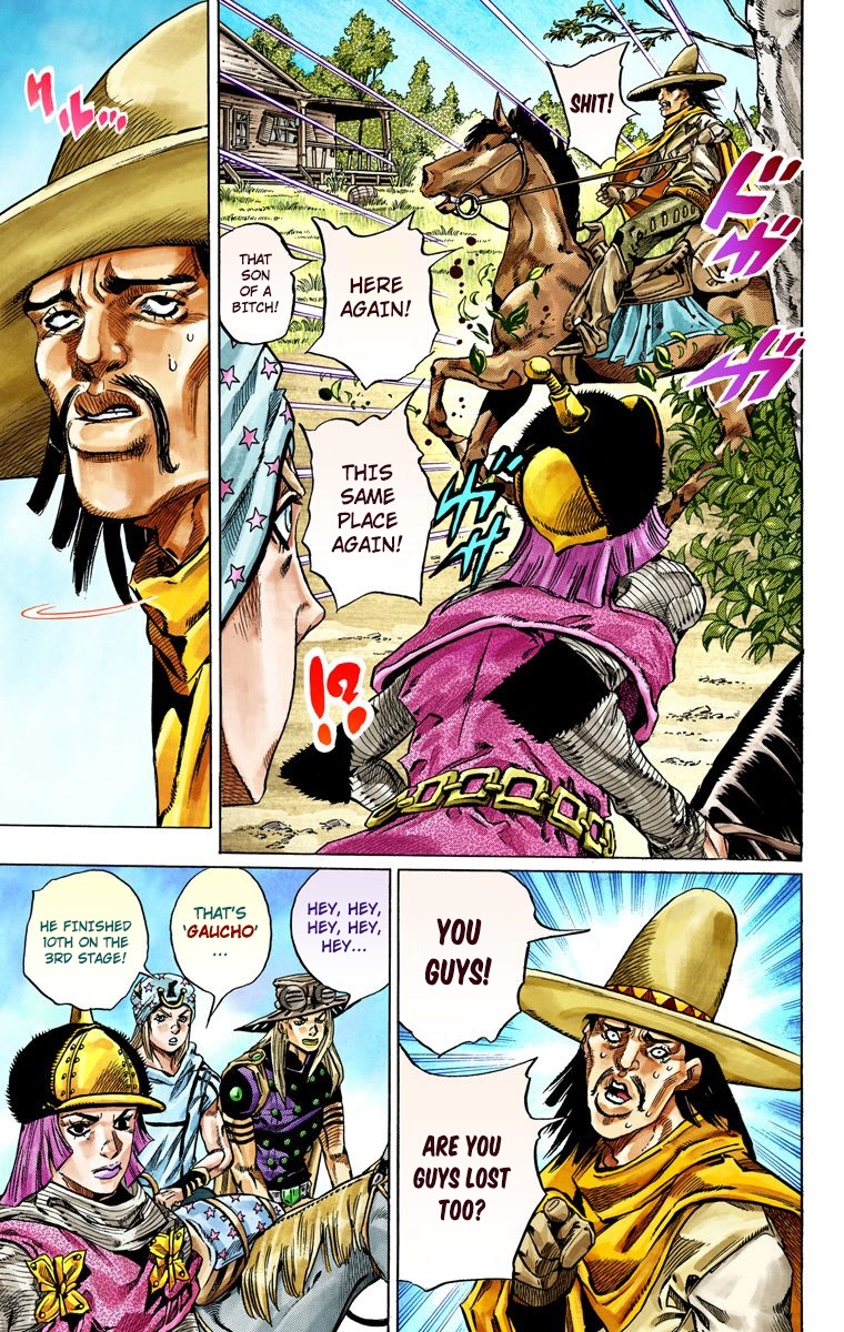 JoJo's Bizarre Adventure Steel Ball Run Colored Manga