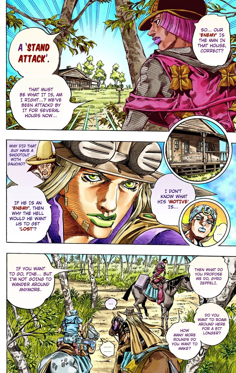 JoJo's Bizarre Adventure Steel Ball Run Colored Manga