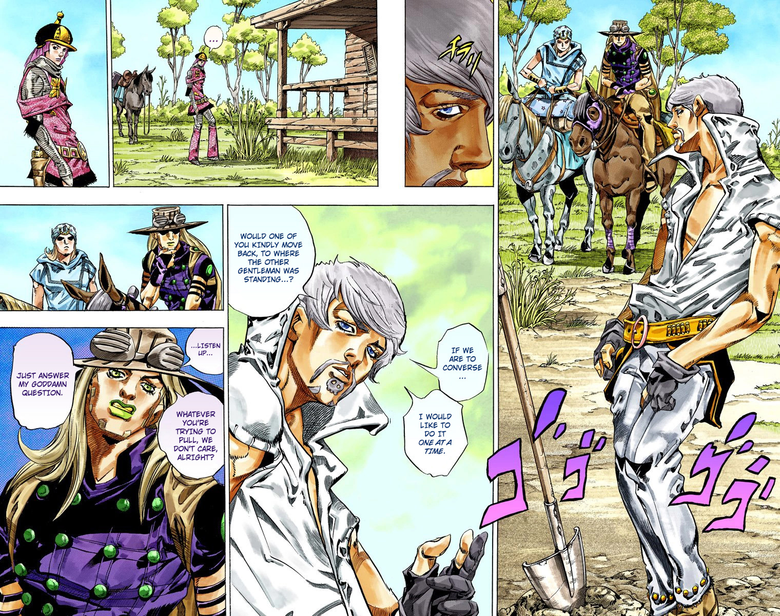 JoJo's Bizarre Adventure Steel Ball Run Colored Manga