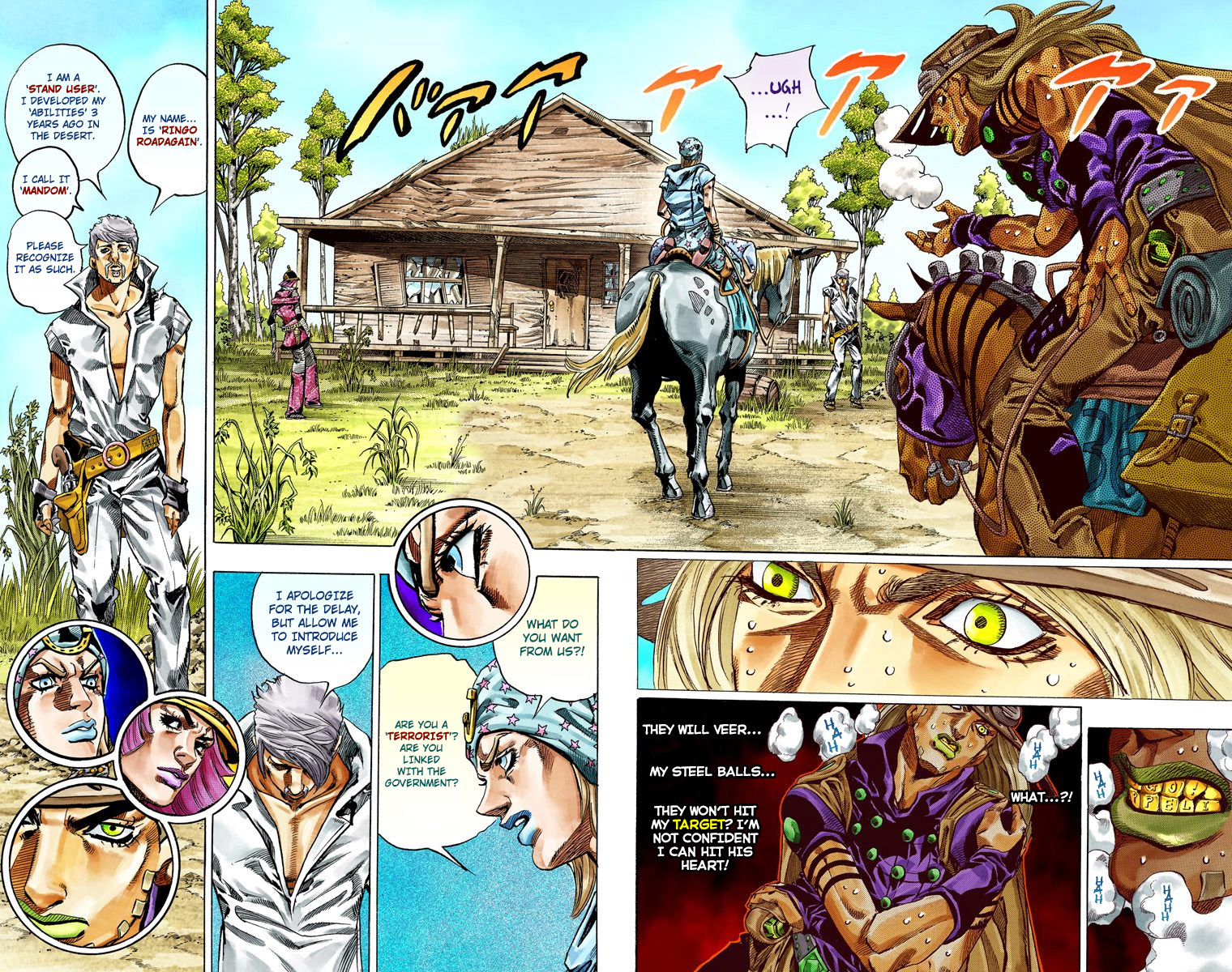 JoJo's Bizarre Adventure Steel Ball Run Colored Manga