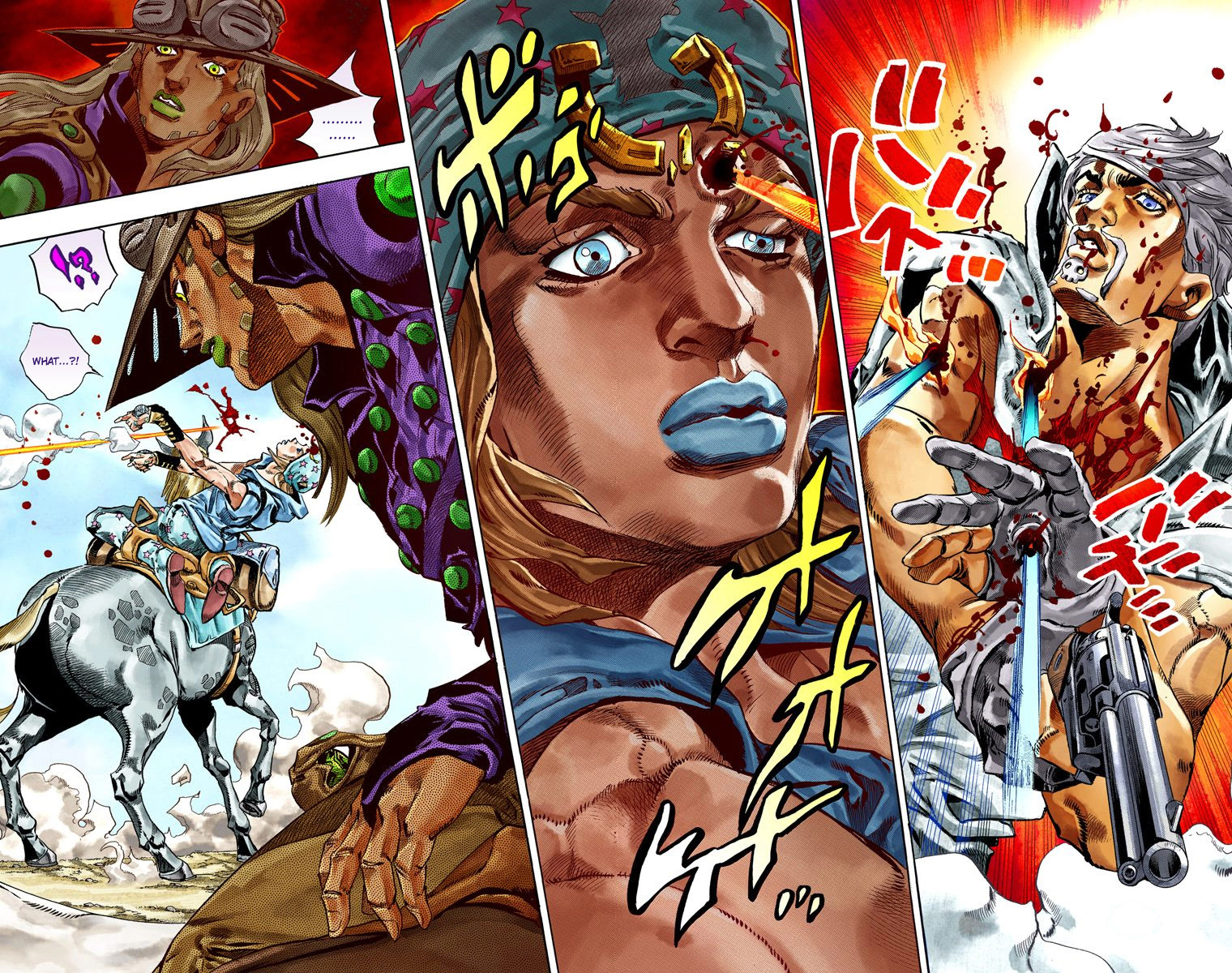 JoJo's Bizarre Adventure Steel Ball Run Colored Manga