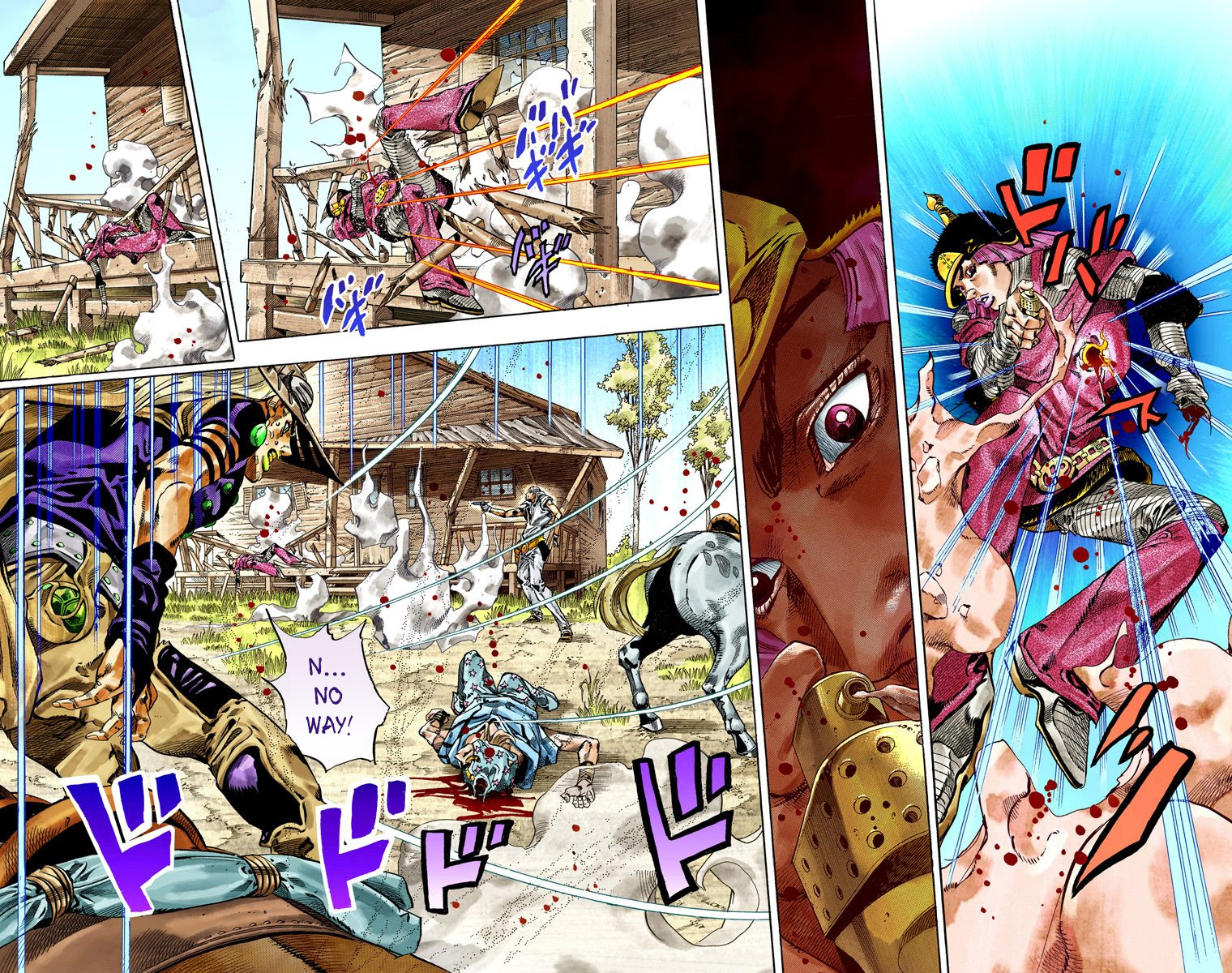 JoJo's Bizarre Adventure Steel Ball Run Colored Manga