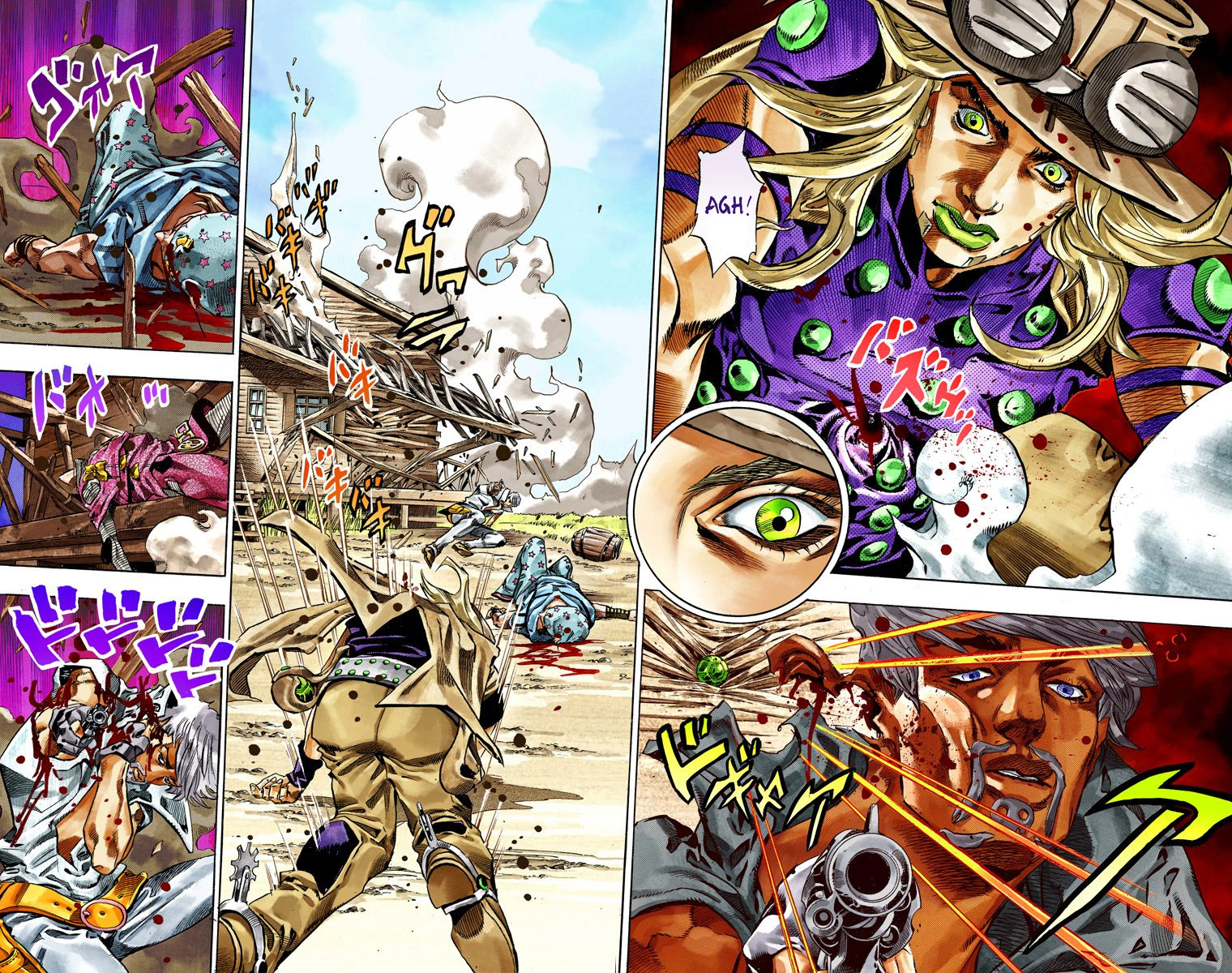 JoJo's Bizarre Adventure Steel Ball Run Colored Manga