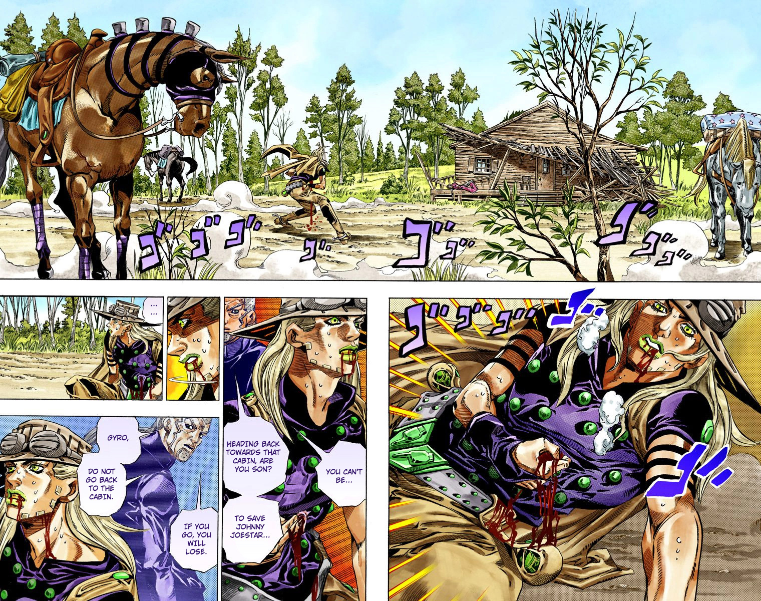 JoJo's Bizarre Adventure Steel Ball Run Colored Manga