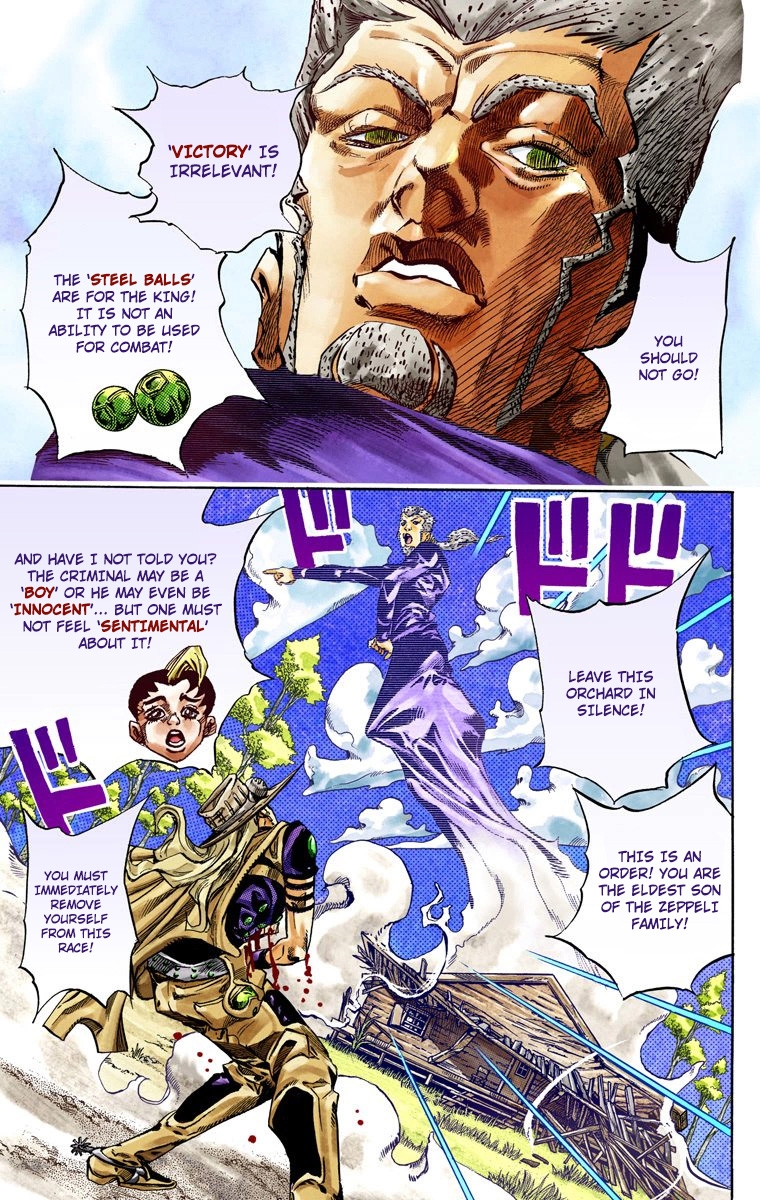 JoJo's Bizarre Adventure Steel Ball Run Colored Manga