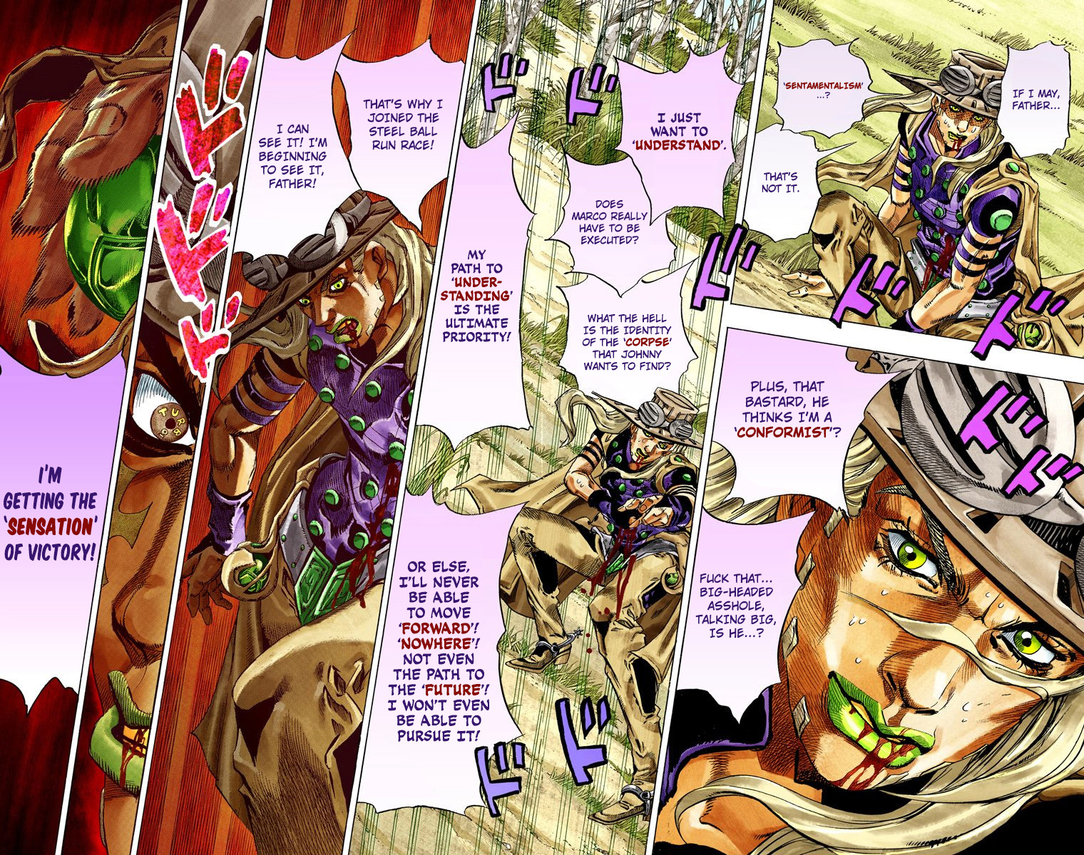 JoJo's Bizarre Adventure Steel Ball Run Colored Manga