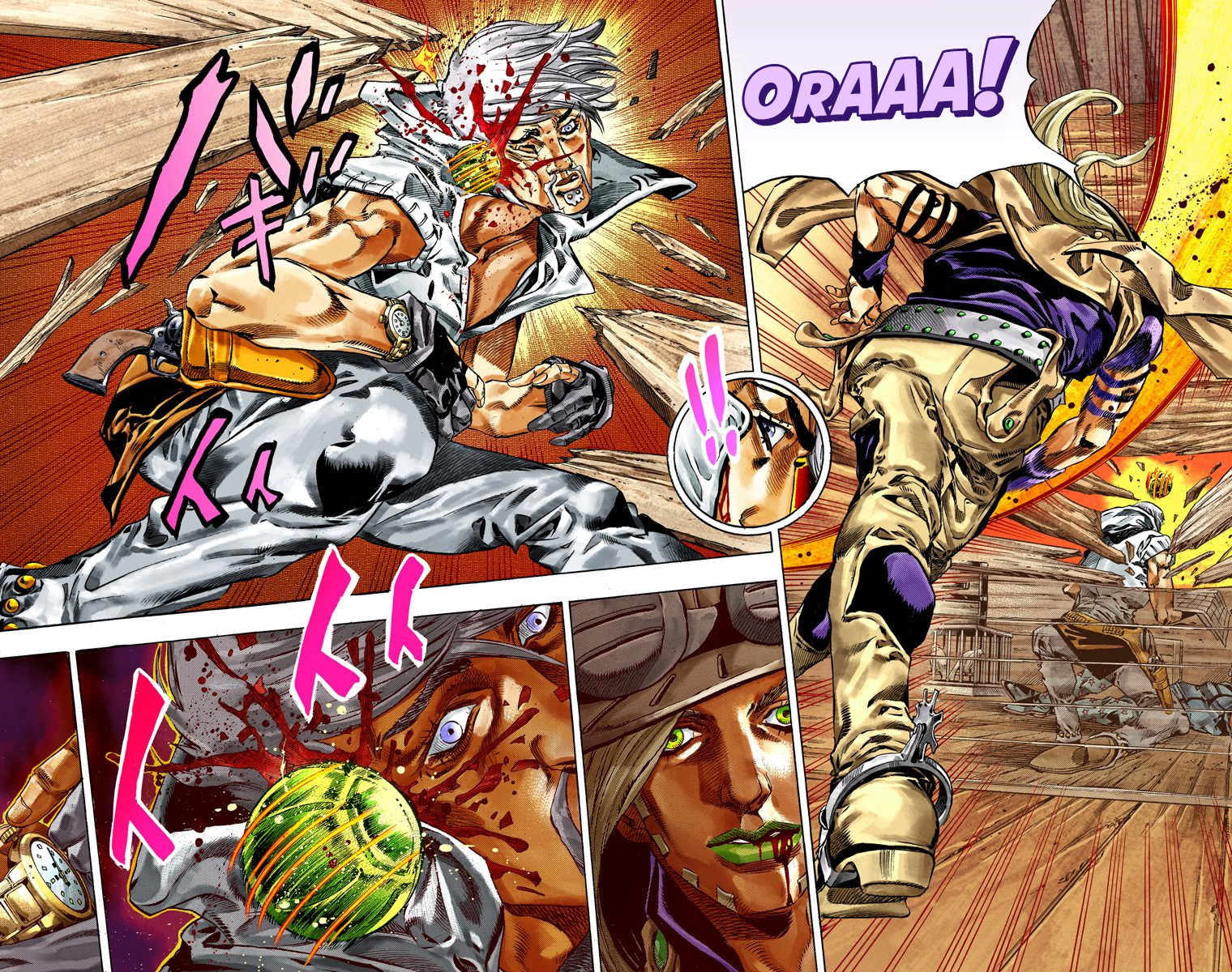 JoJo's Bizarre Adventure Steel Ball Run Colored Manga