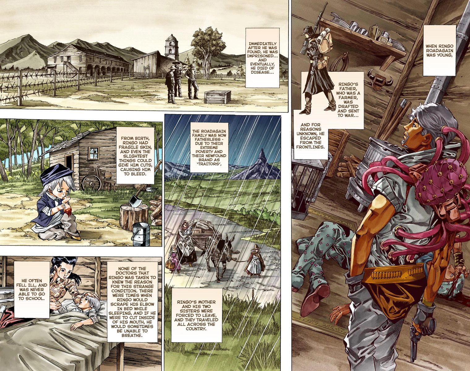JoJo's Bizarre Adventure Steel Ball Run Colored Manga