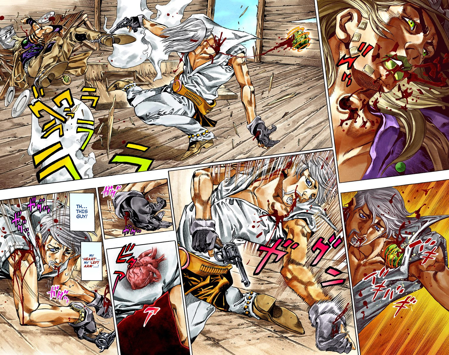 JoJo's Bizarre Adventure Steel Ball Run Colored Manga