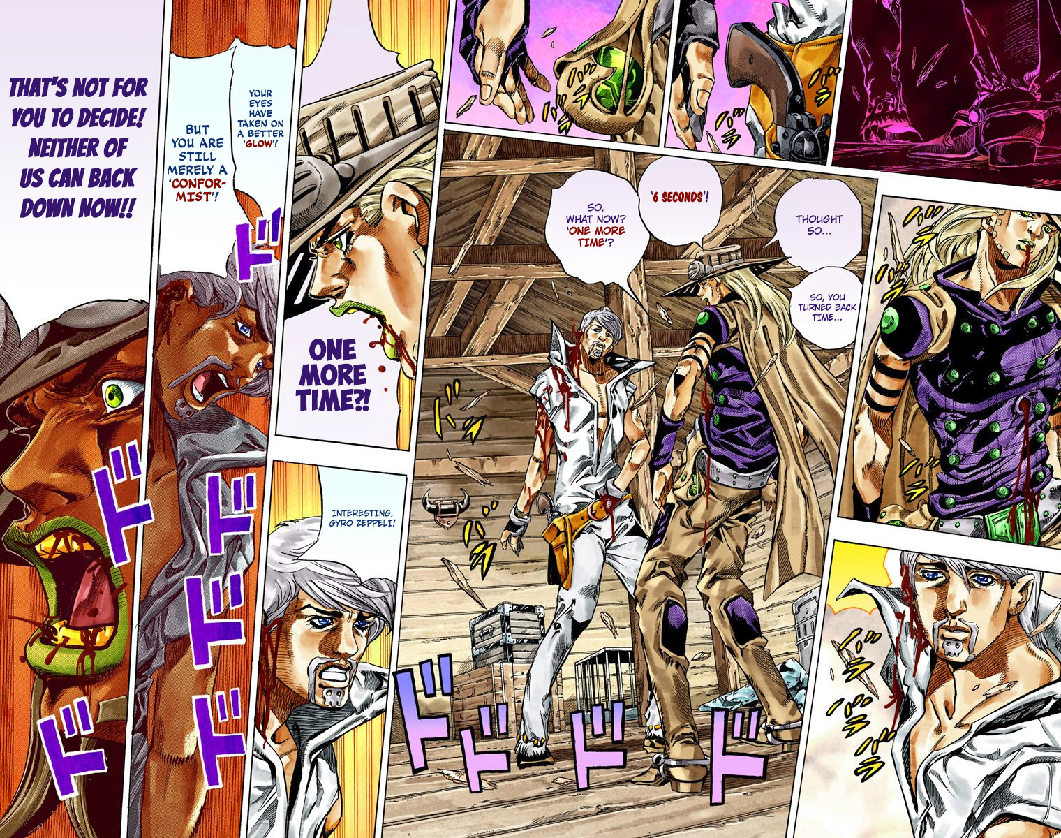 JoJo's Bizarre Adventure Steel Ball Run Colored Manga