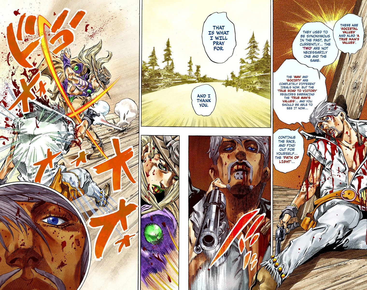 JoJo's Bizarre Adventure Steel Ball Run Colored Manga