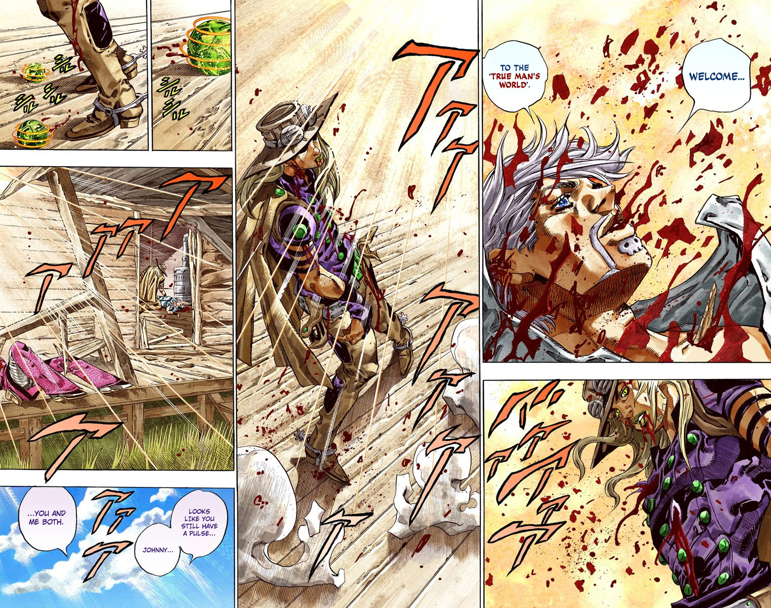 JoJo's Bizarre Adventure Steel Ball Run Colored Manga
