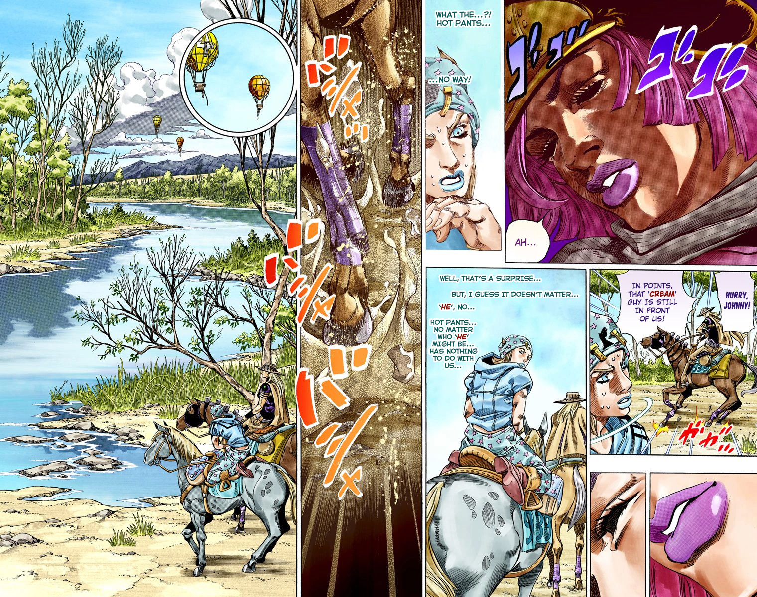 JoJo's Bizarre Adventure Steel Ball Run Colored Manga