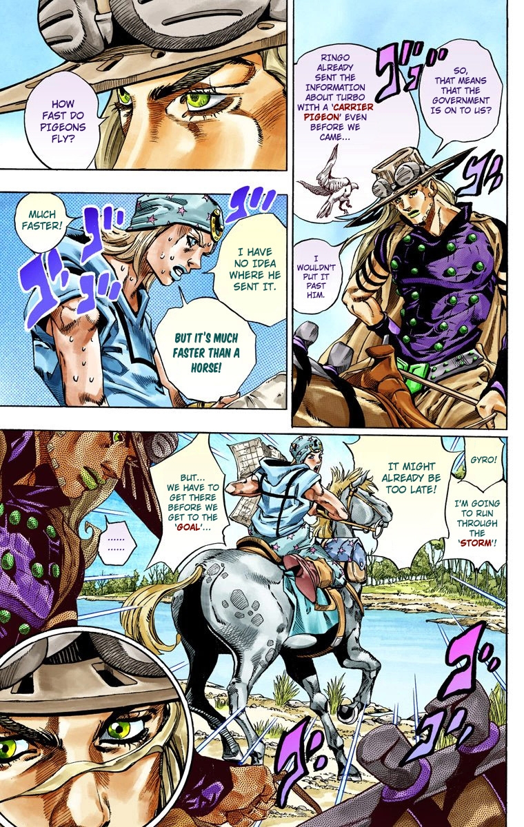 JoJo's Bizarre Adventure Steel Ball Run Colored Manga
