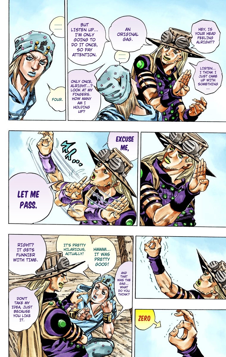 JoJo's Bizarre Adventure Steel Ball Run Colored Manga