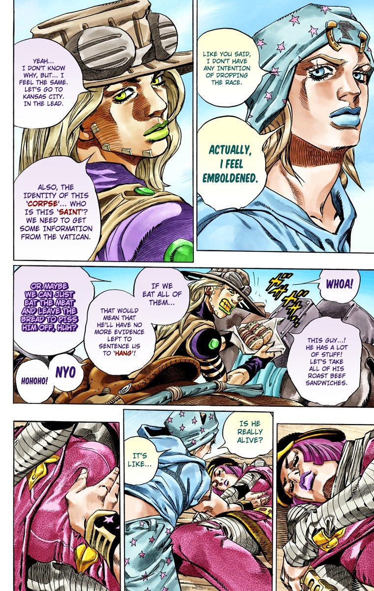 JoJo's Bizarre Adventure Steel Ball Run Colored Manga