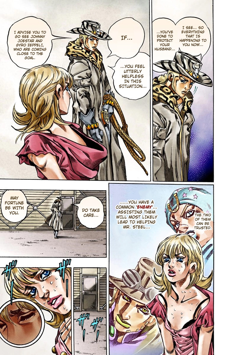 JoJo's Bizarre Adventure Steel Ball Run Colored Manga