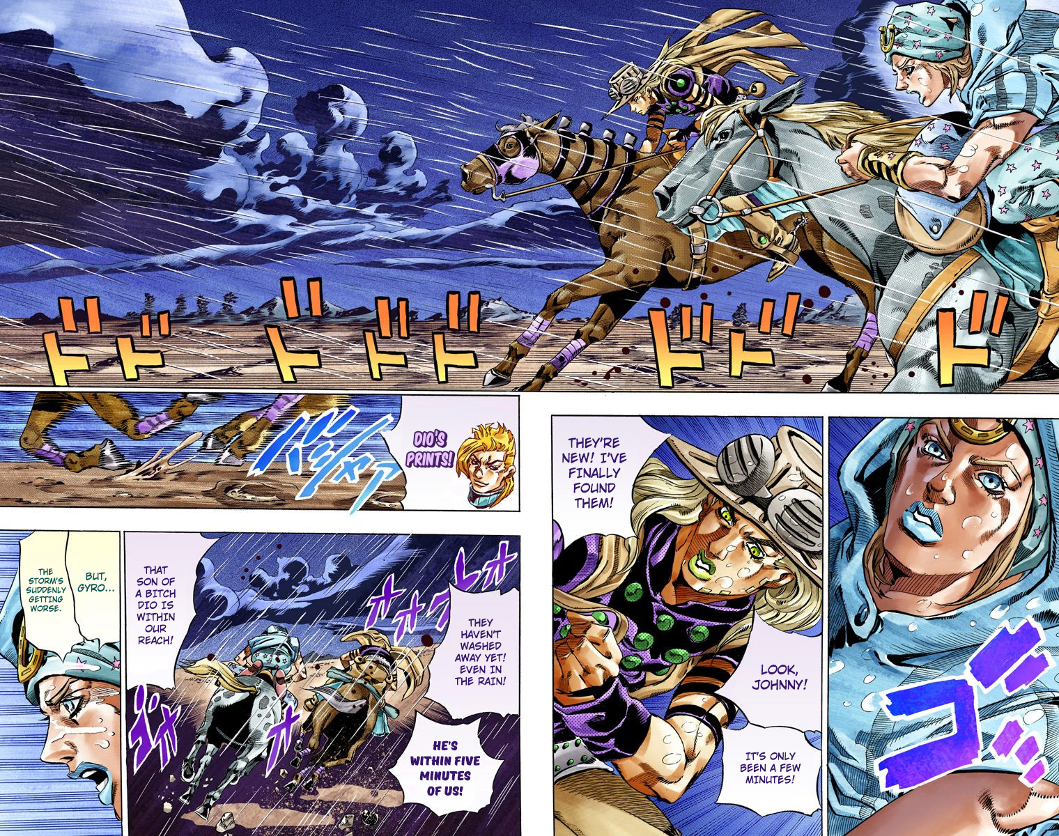 JoJo's Bizarre Adventure Steel Ball Run Colored Manga
