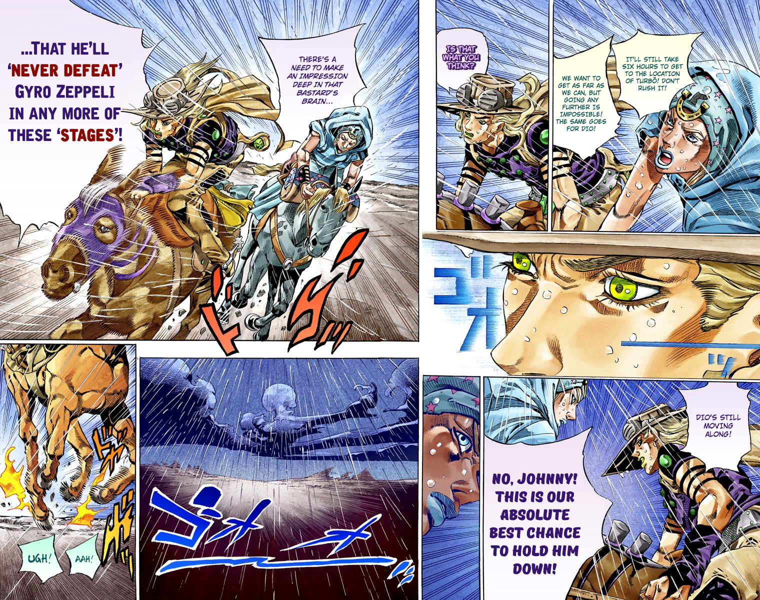 JoJo's Bizarre Adventure Steel Ball Run Colored Manga