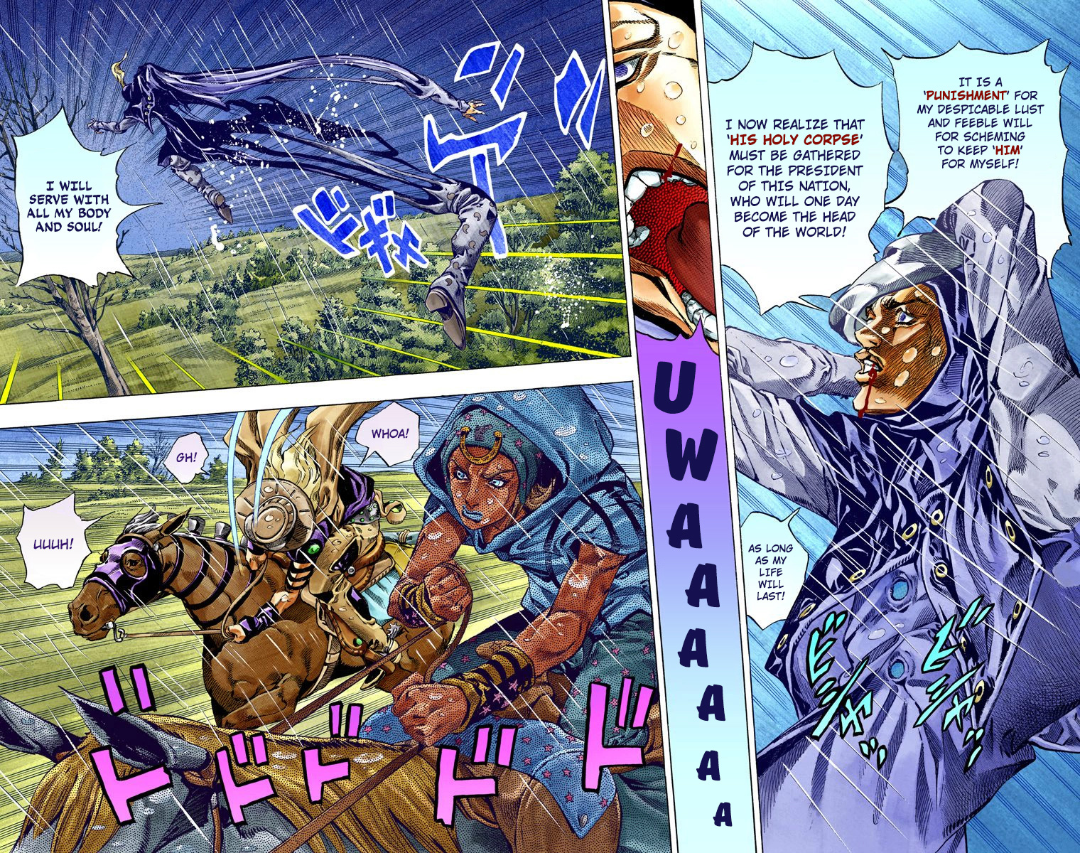 JoJo's Bizarre Adventure Steel Ball Run Colored Manga