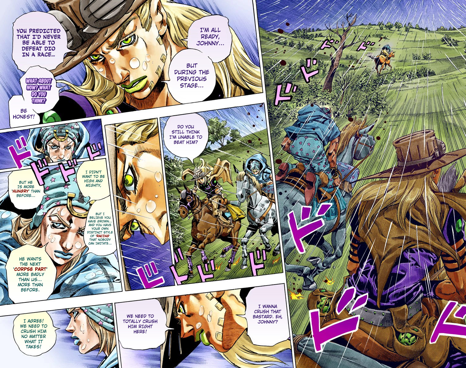JoJo's Bizarre Adventure Steel Ball Run Colored Manga