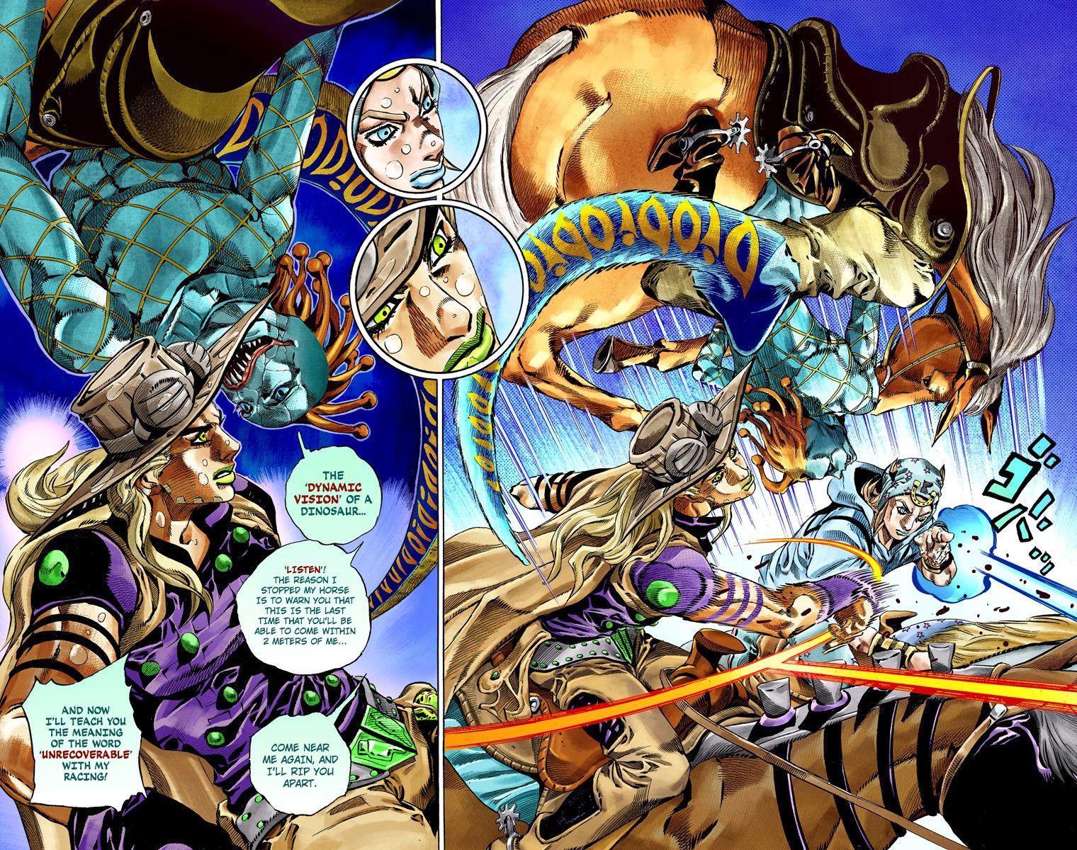 JoJo's Bizarre Adventure Steel Ball Run Colored Manga