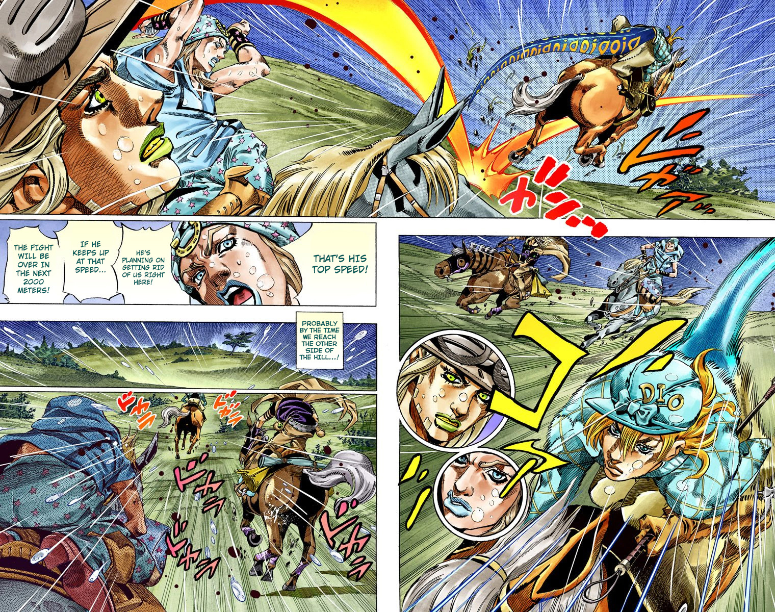 JoJo's Bizarre Adventure Steel Ball Run Colored Manga