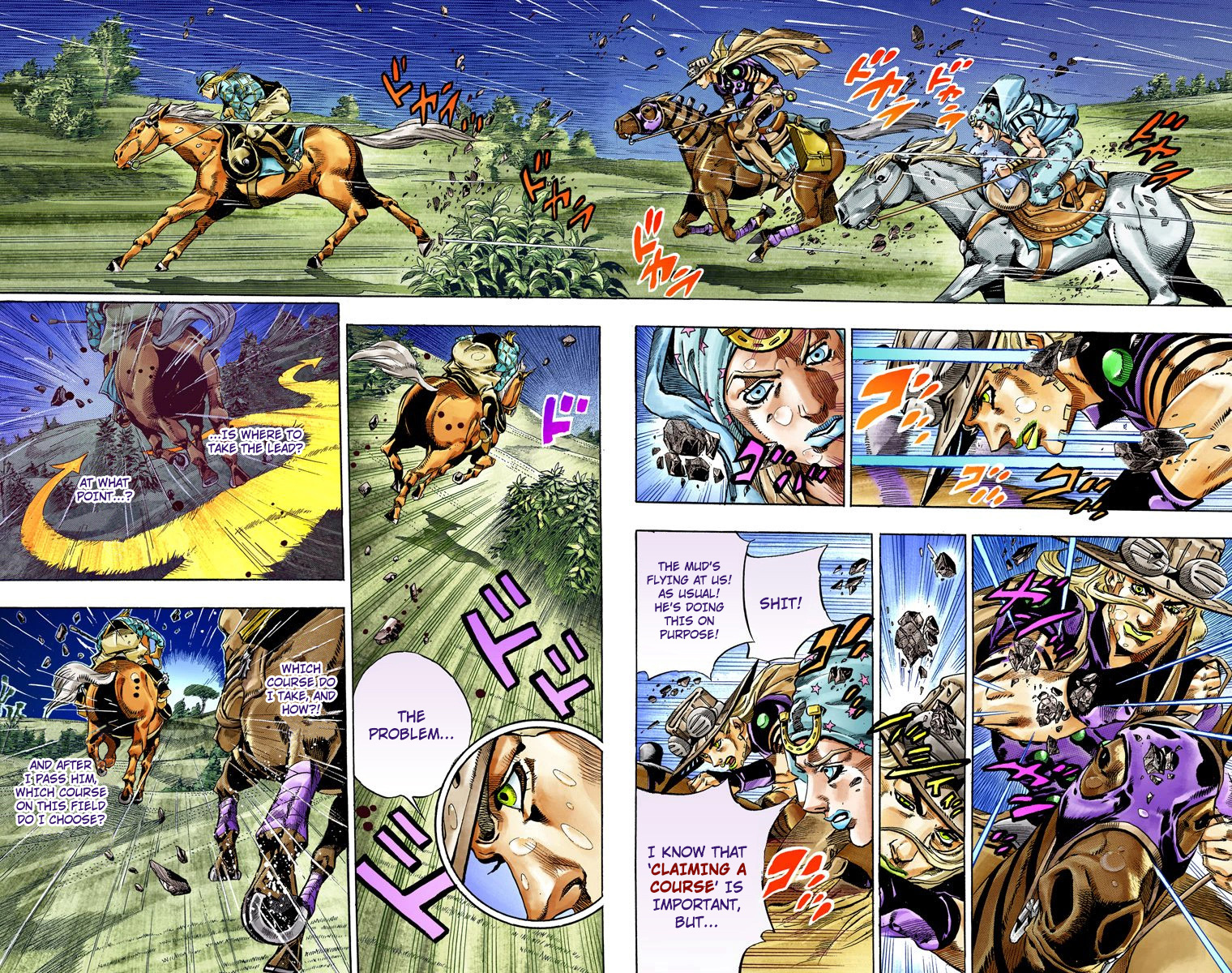 JoJo's Bizarre Adventure Steel Ball Run Colored Manga
