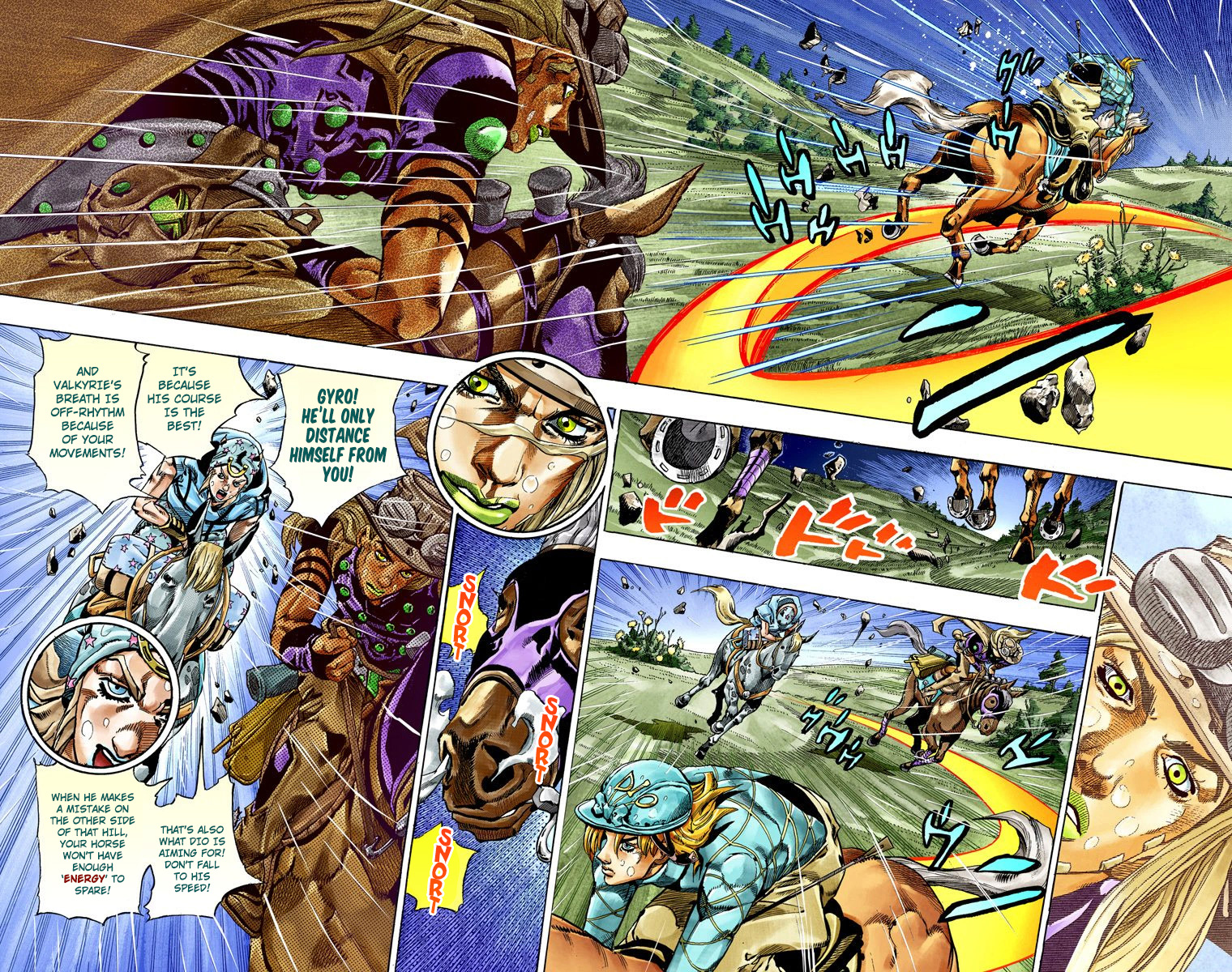 JoJo's Bizarre Adventure Steel Ball Run Colored Manga