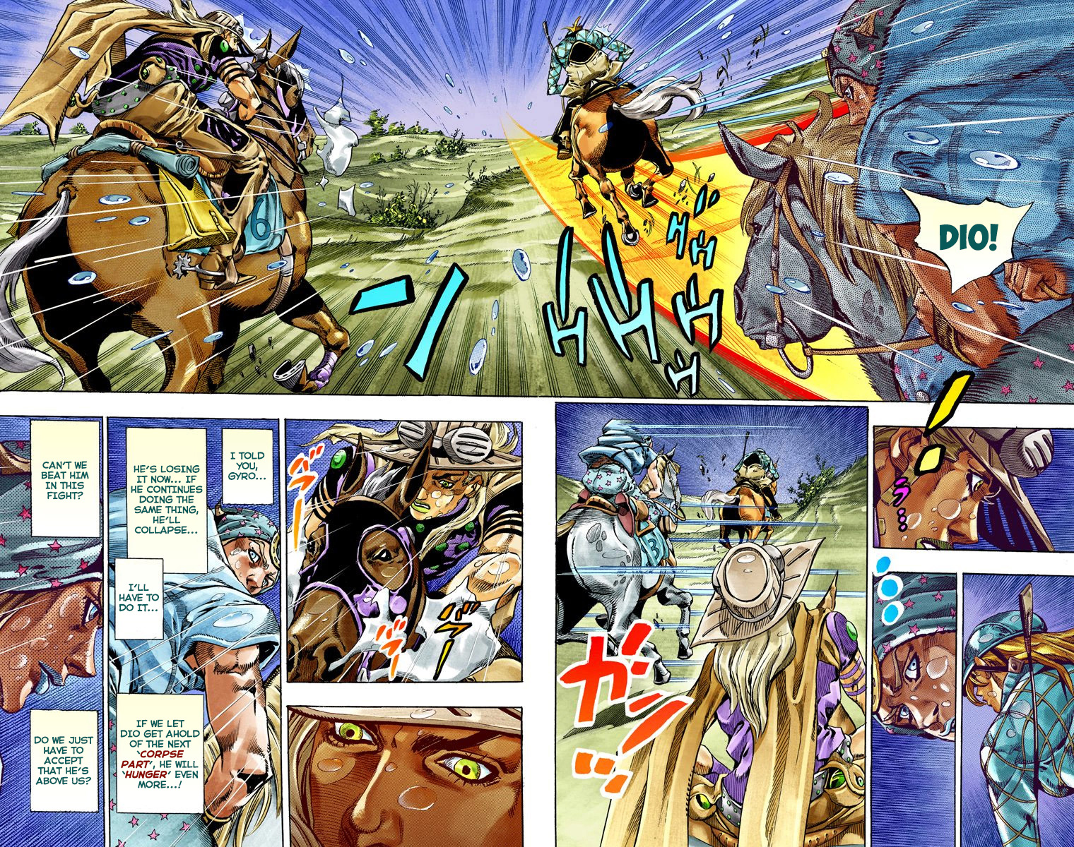 JoJo's Bizarre Adventure Steel Ball Run Colored Manga