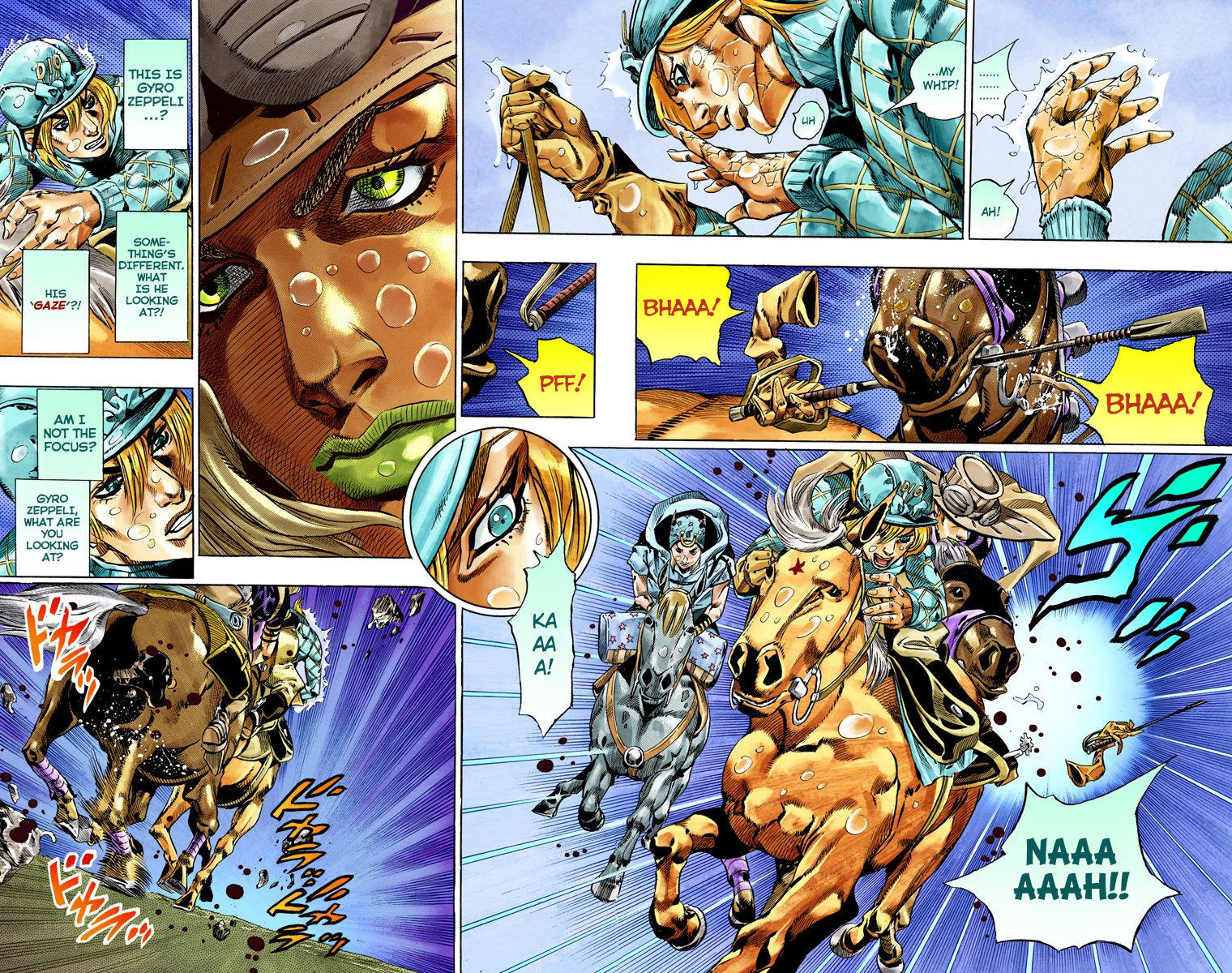 JoJo's Bizarre Adventure Steel Ball Run Colored Manga