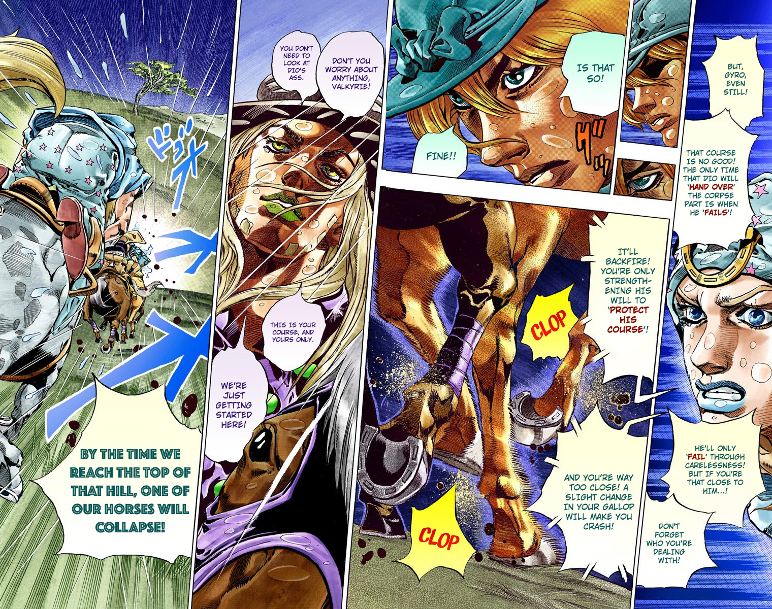 JoJo's Bizarre Adventure Steel Ball Run Colored Manga