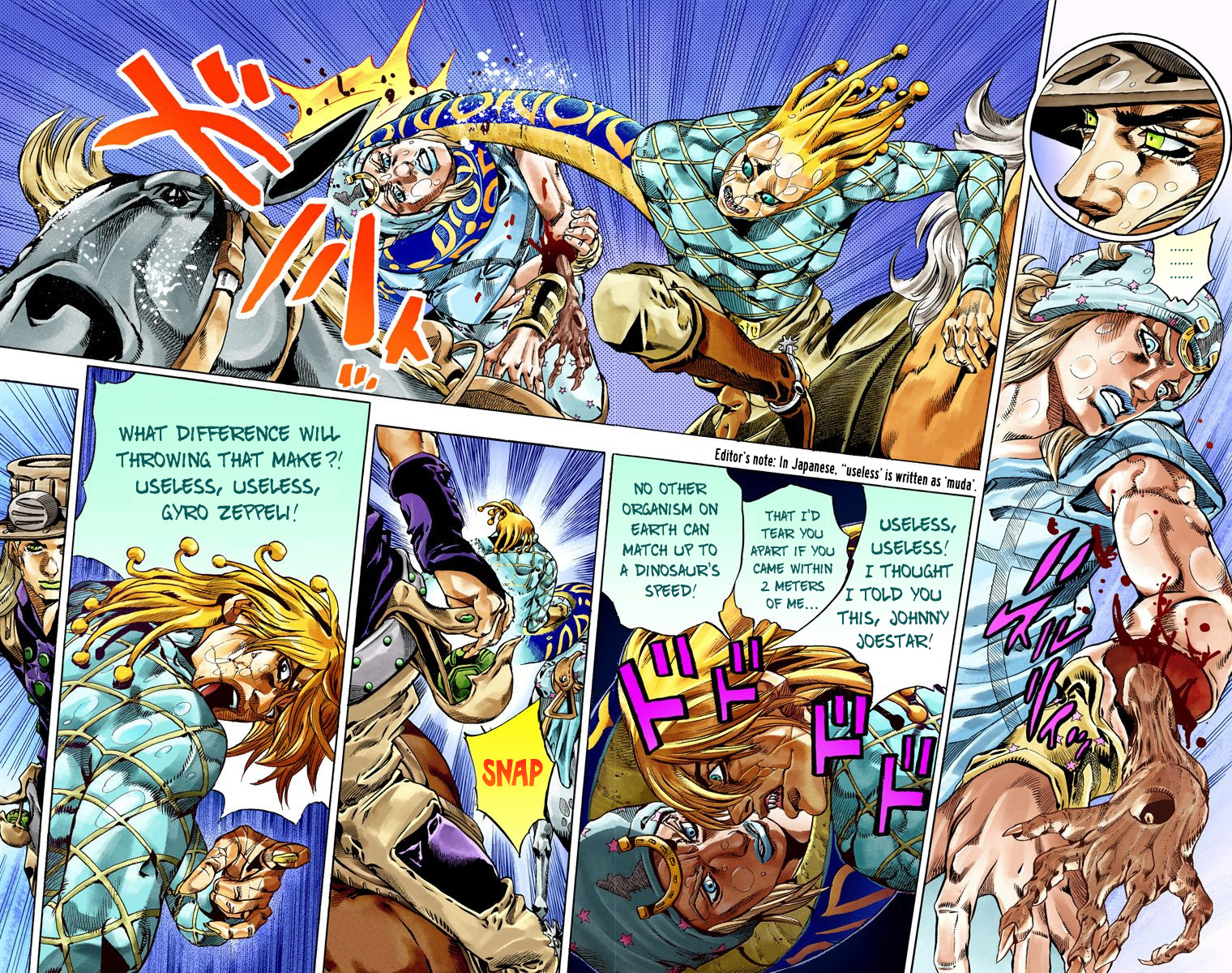 JoJo's Bizarre Adventure Steel Ball Run Colored Manga