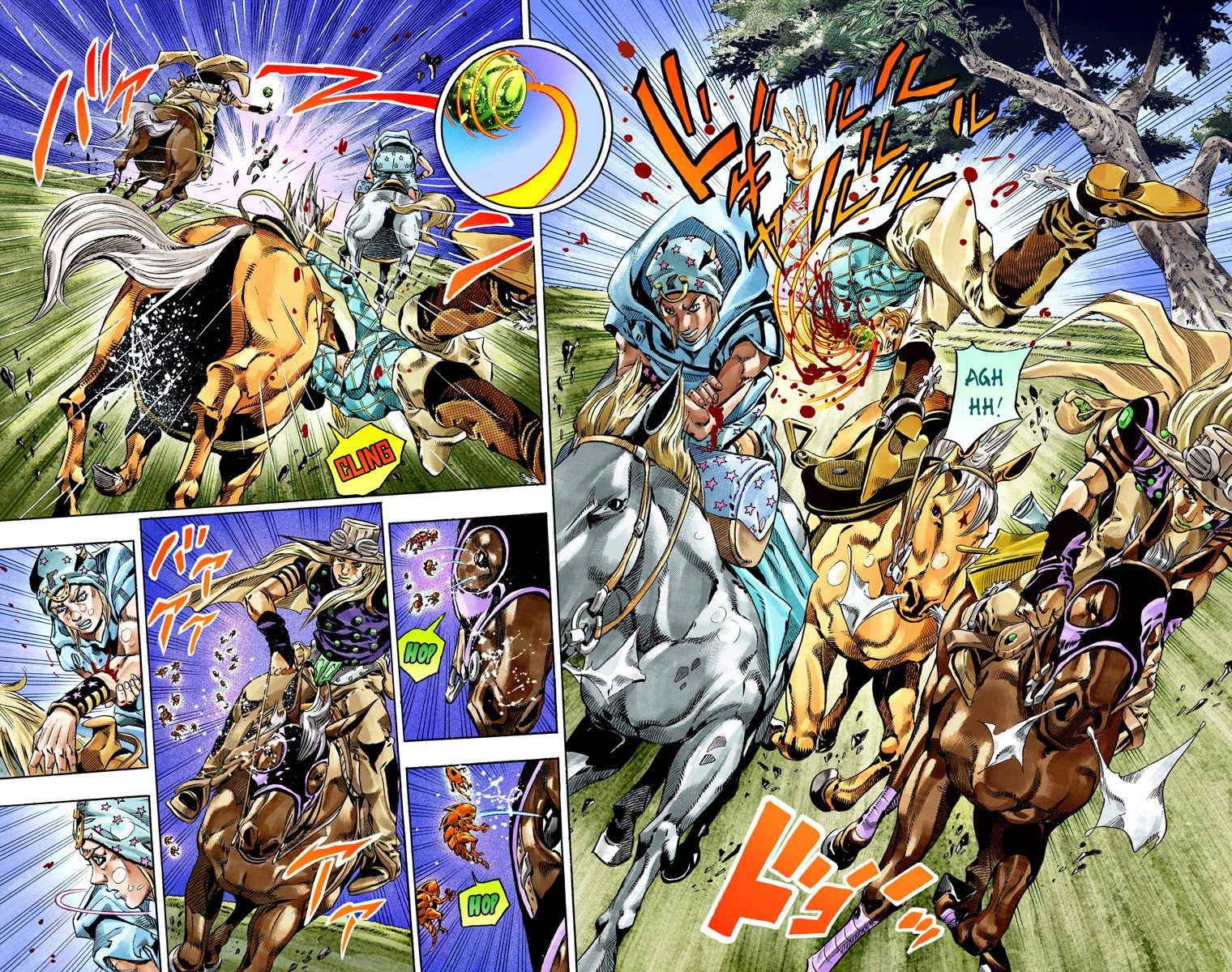 JoJo's Bizarre Adventure Steel Ball Run Colored Manga