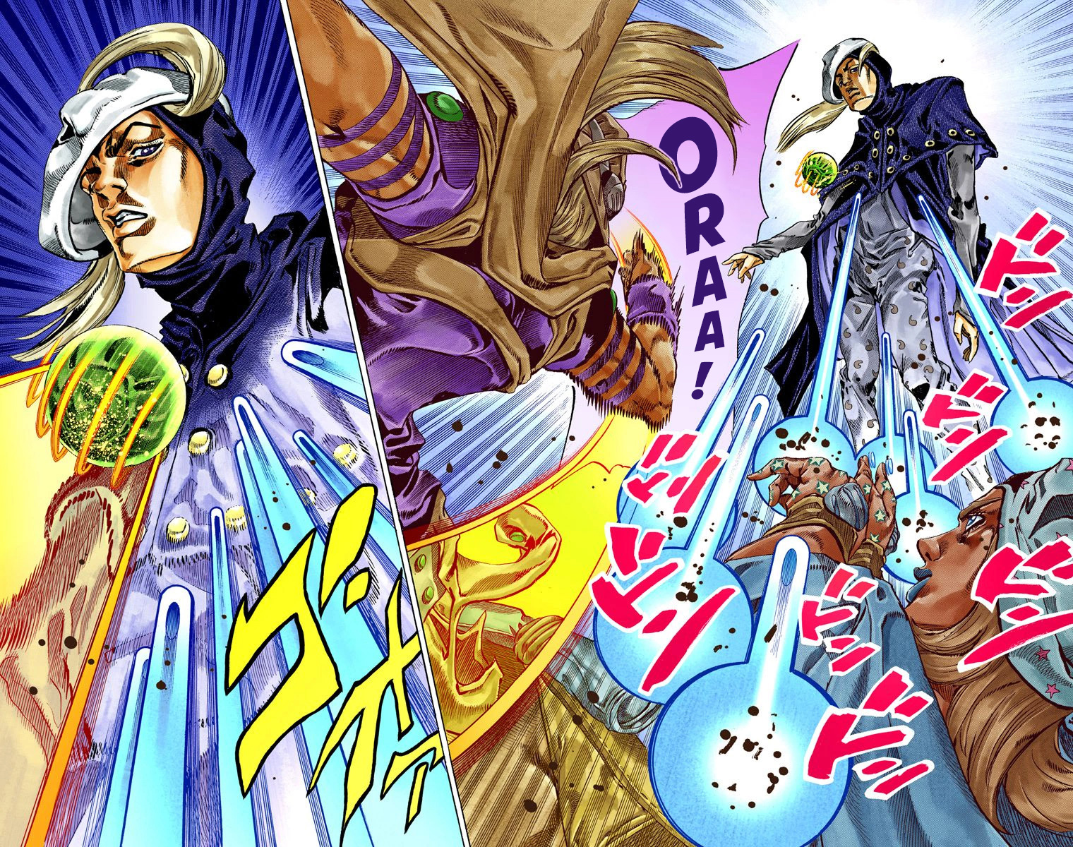 JoJo's Bizarre Adventure Steel Ball Run Colored Manga