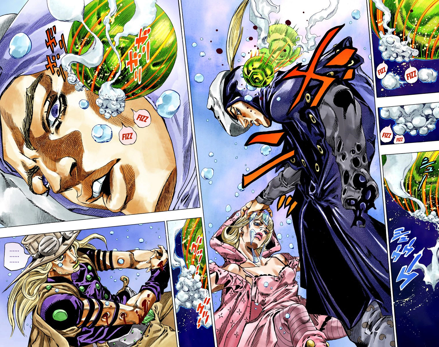 JoJo's Bizarre Adventure Steel Ball Run Colored Manga