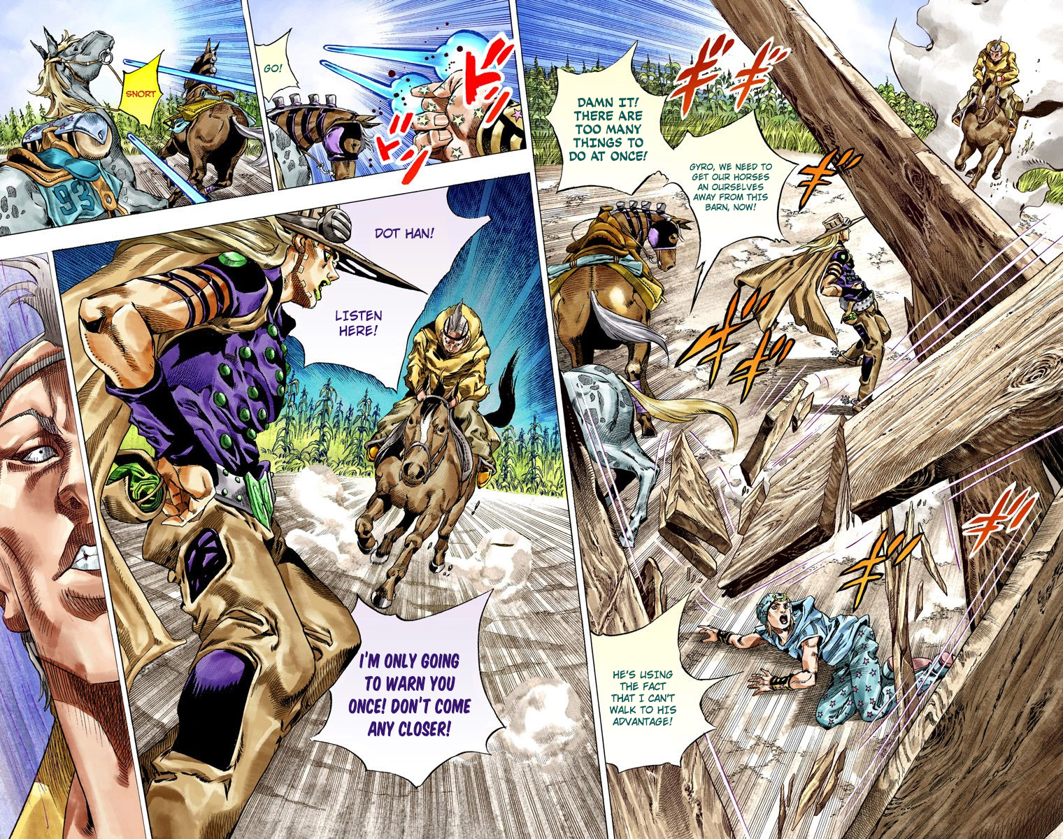 JoJo's Bizarre Adventure Steel Ball Run Colored Manga