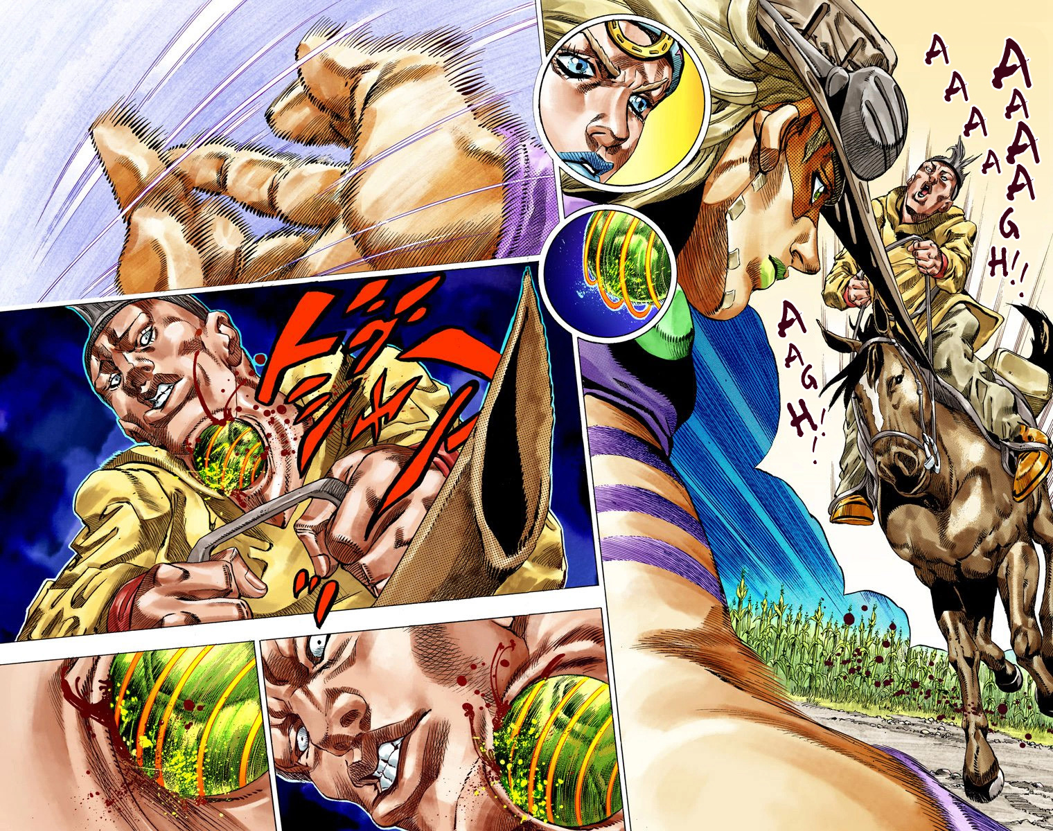 JoJo's Bizarre Adventure Steel Ball Run Colored Manga