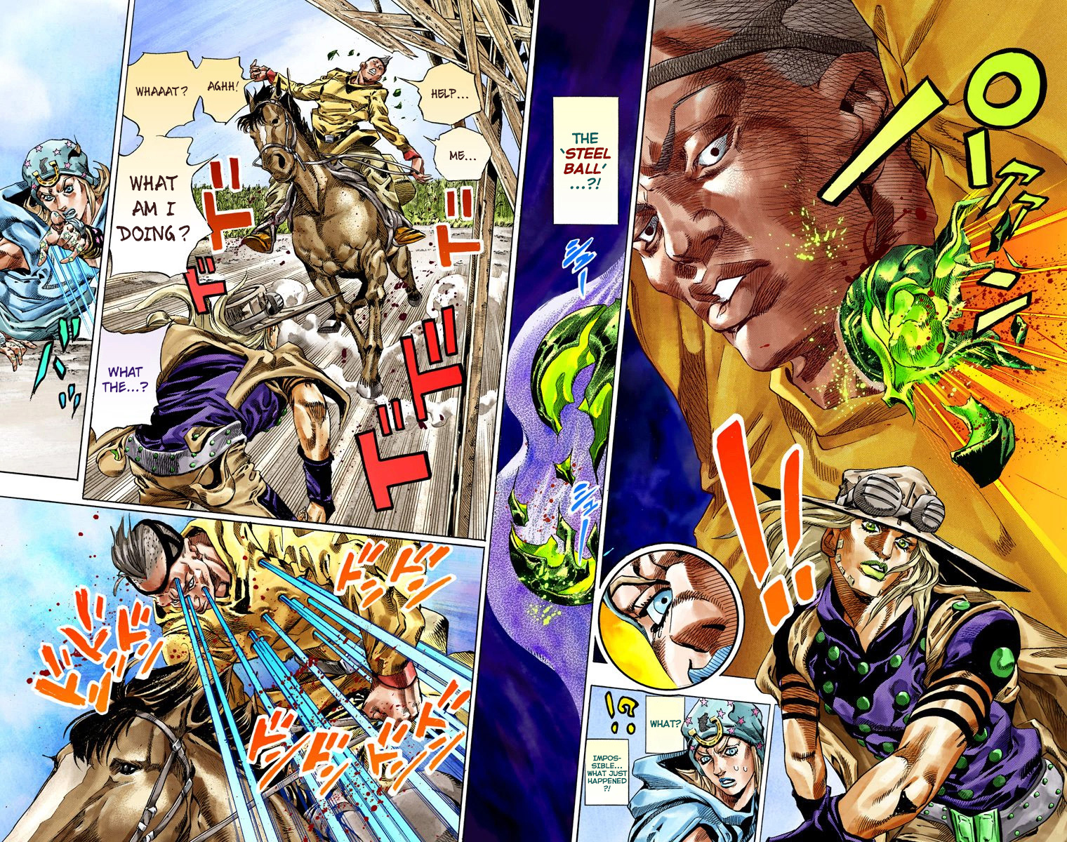 JoJo's Bizarre Adventure Steel Ball Run Colored Manga