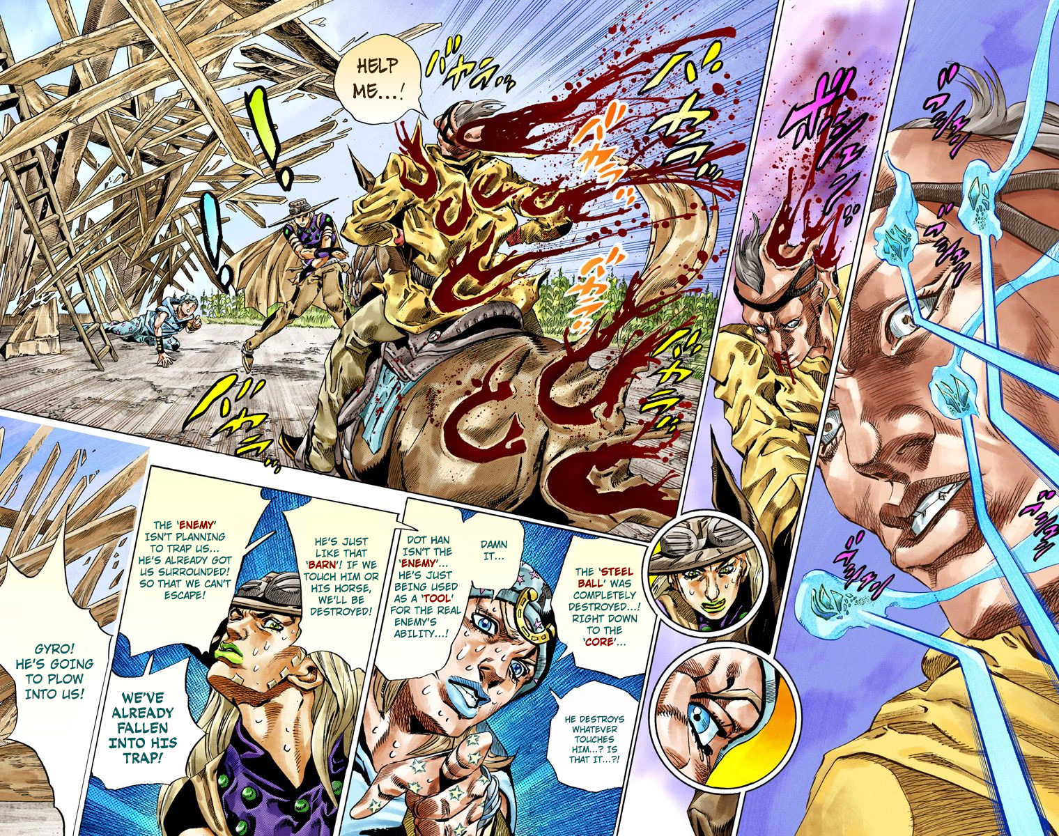 JoJo's Bizarre Adventure Steel Ball Run Colored Manga