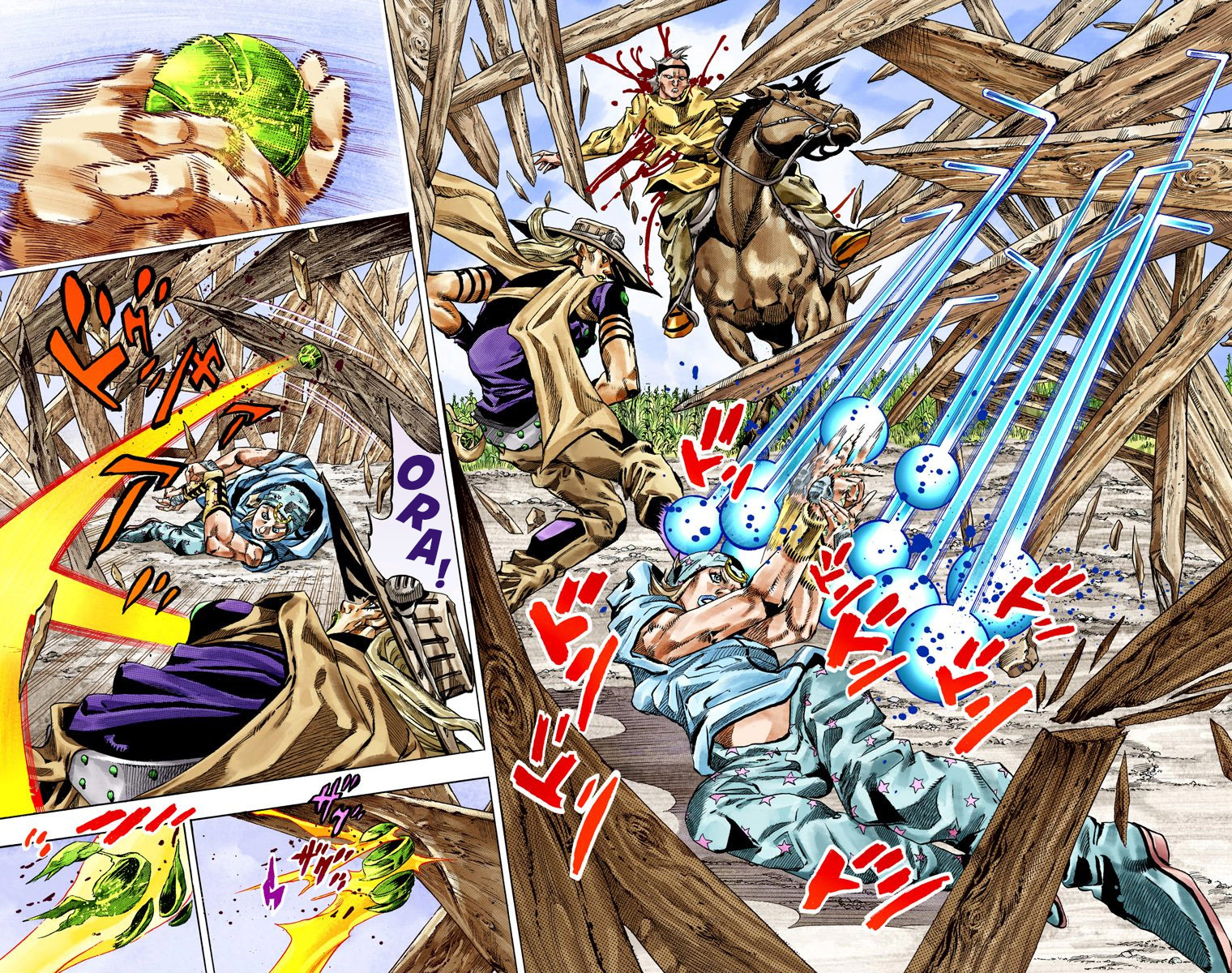 JoJo's Bizarre Adventure Steel Ball Run Colored Manga