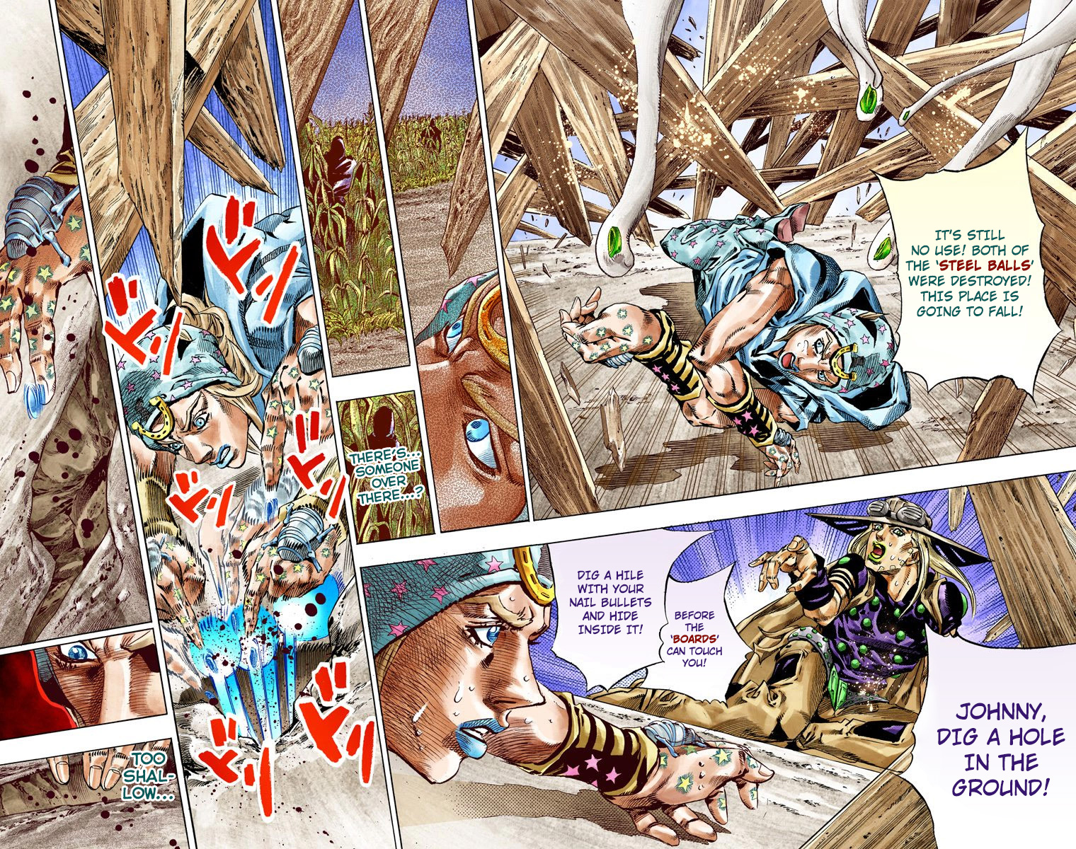 JoJo's Bizarre Adventure Steel Ball Run Colored Manga