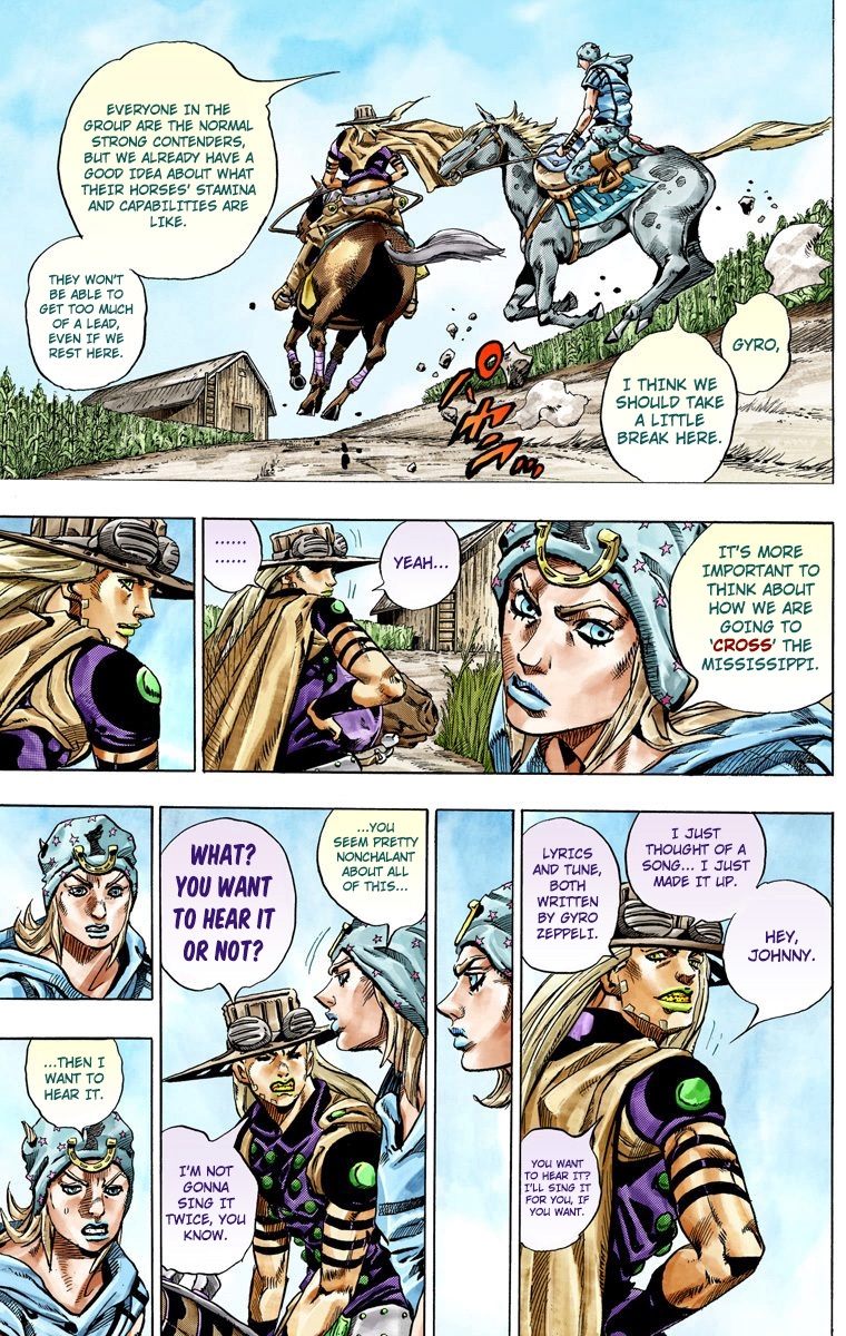 JoJo's Bizarre Adventure Steel Ball Run Colored Manga