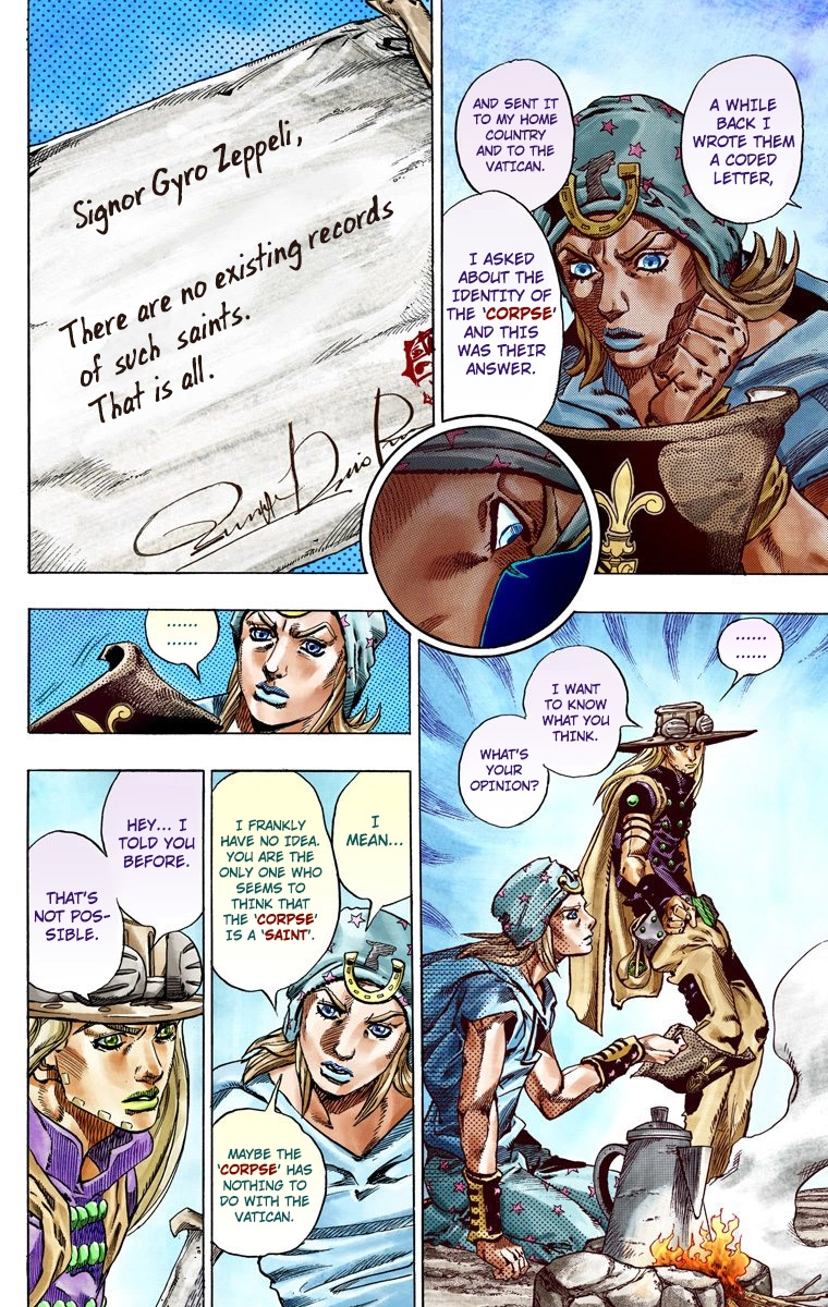 JoJo's Bizarre Adventure Steel Ball Run Colored Manga