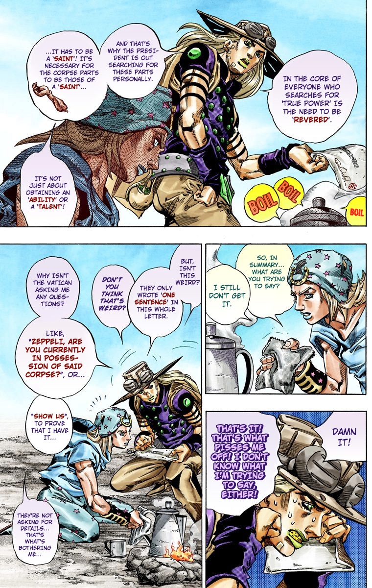JoJo's Bizarre Adventure Steel Ball Run Colored Manga