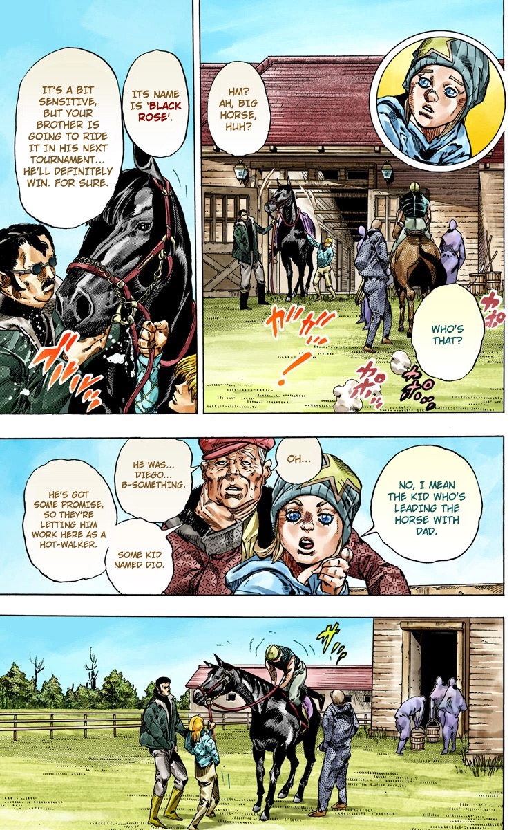 JoJo's Bizarre Adventure Steel Ball Run Colored Manga