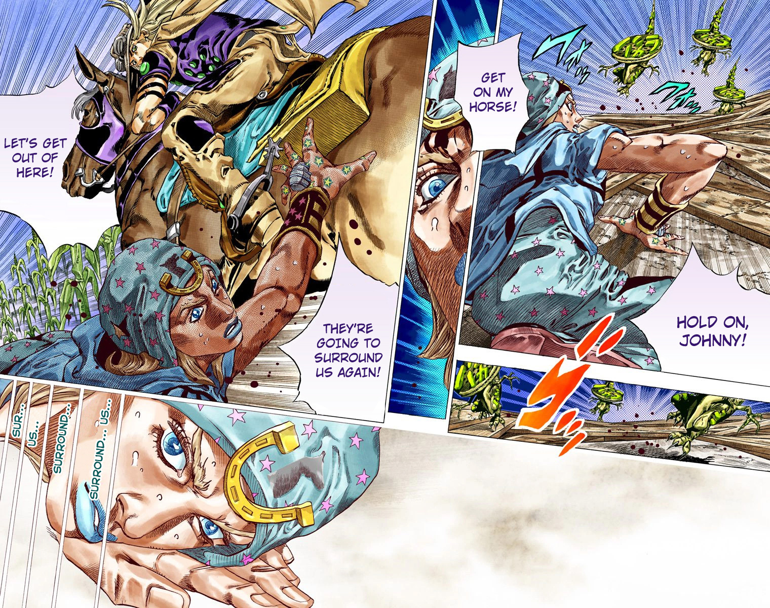 JoJo's Bizarre Adventure Steel Ball Run Colored Manga