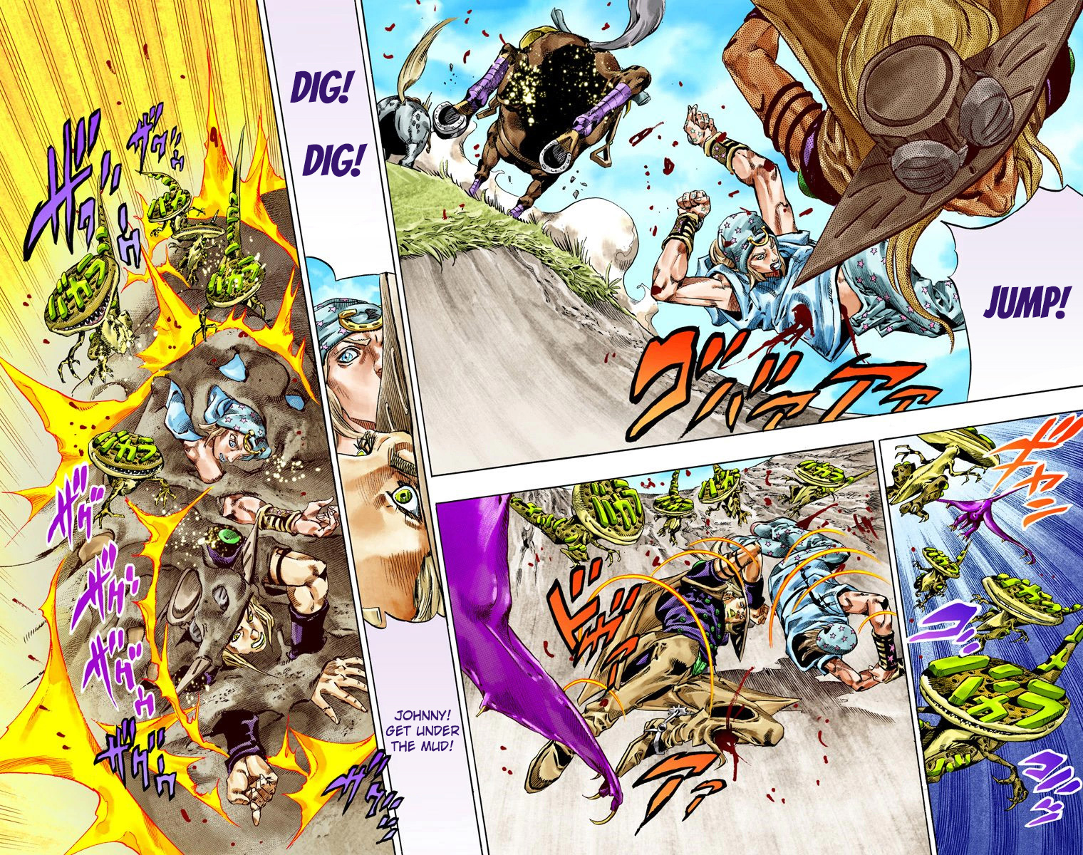 JoJo's Bizarre Adventure Steel Ball Run Colored Manga