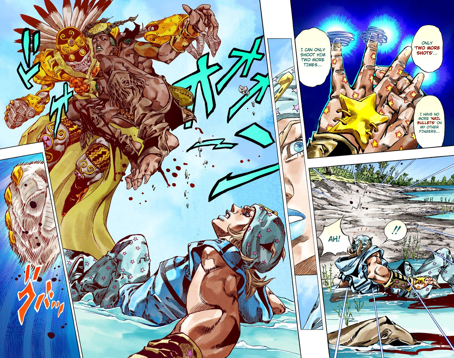 JoJo's Bizarre Adventure Steel Ball Run Colored Manga