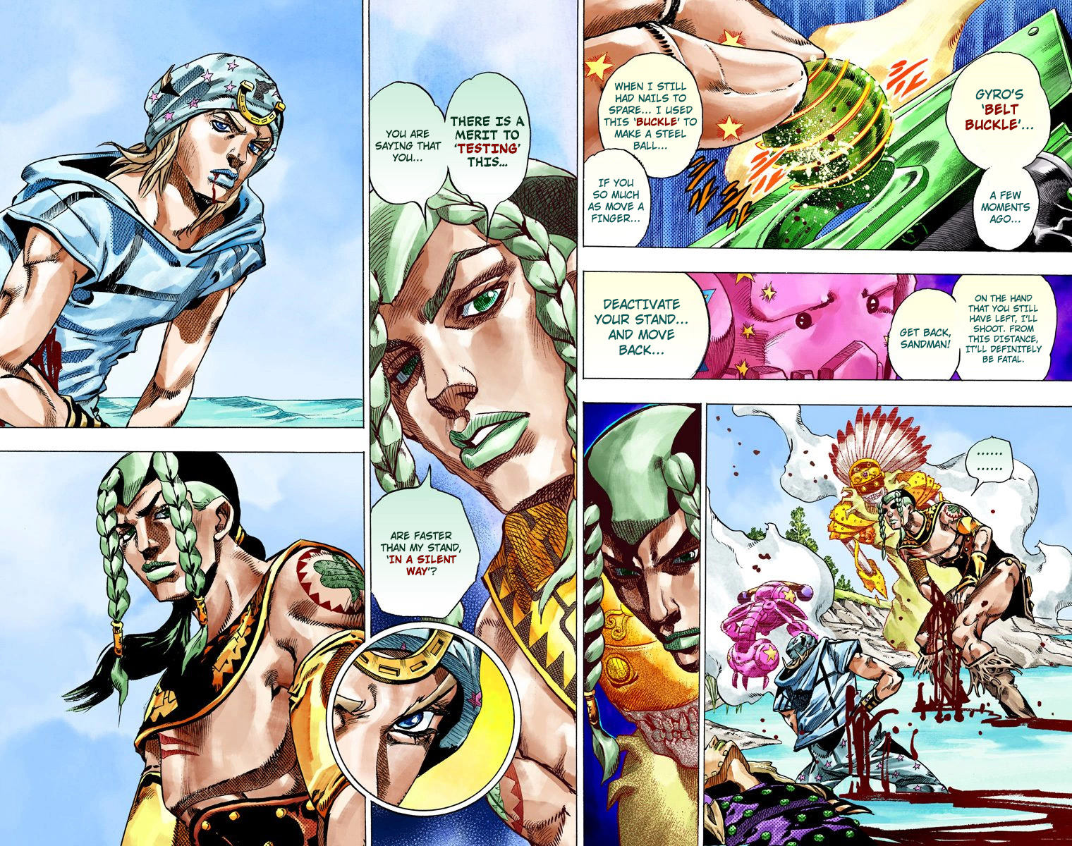 JoJo's Bizarre Adventure Steel Ball Run Colored Manga